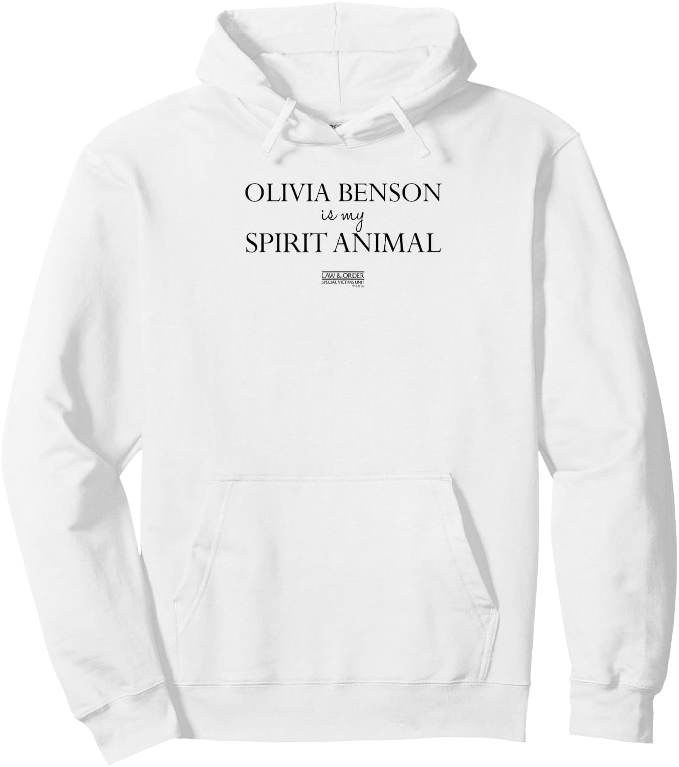Olivia Benson is my Spirit Animal Hoodie - Hoodie | White