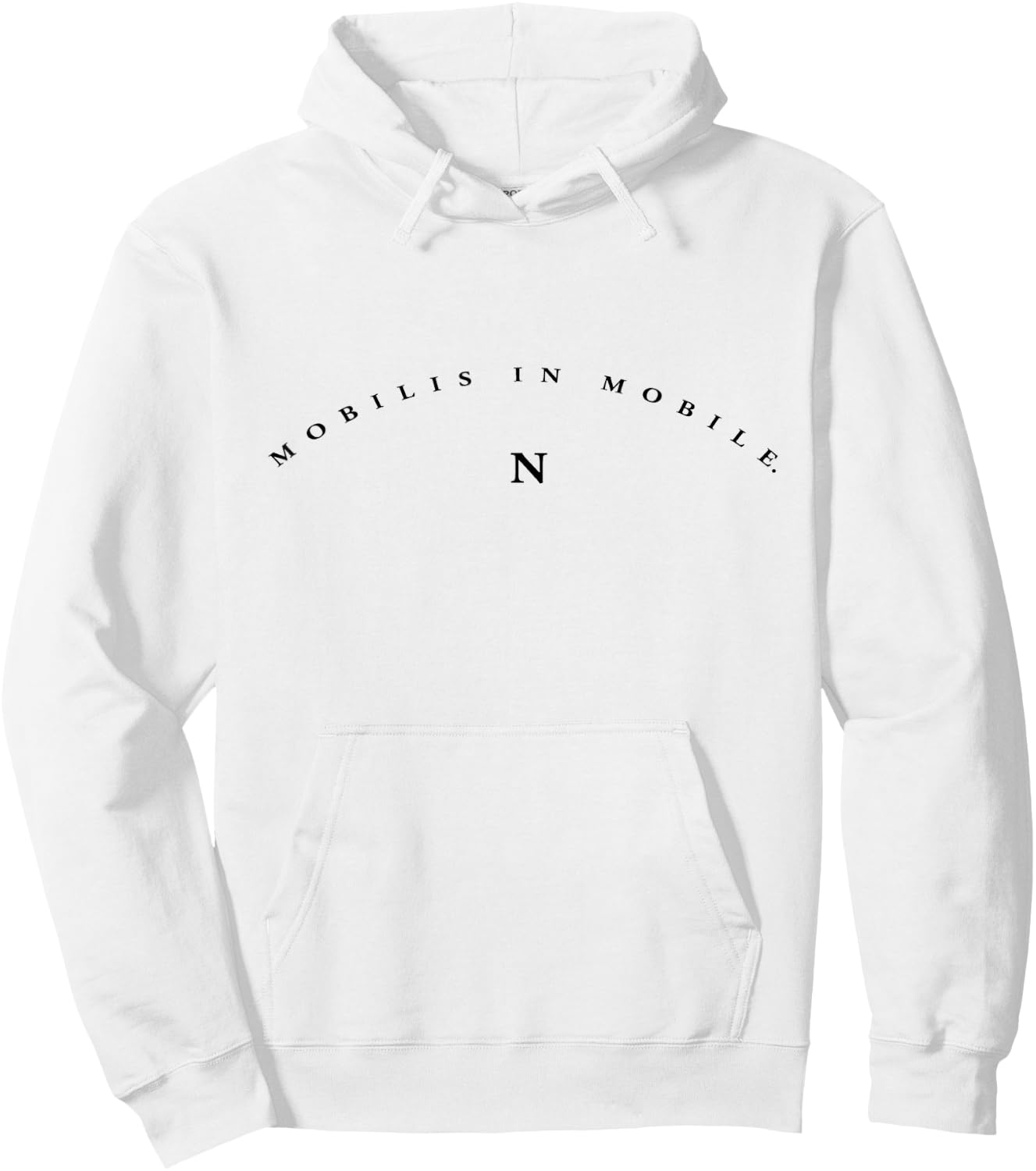 Mobilis in Mobili - Nautilus Motto Hoodie - Hoodie | White