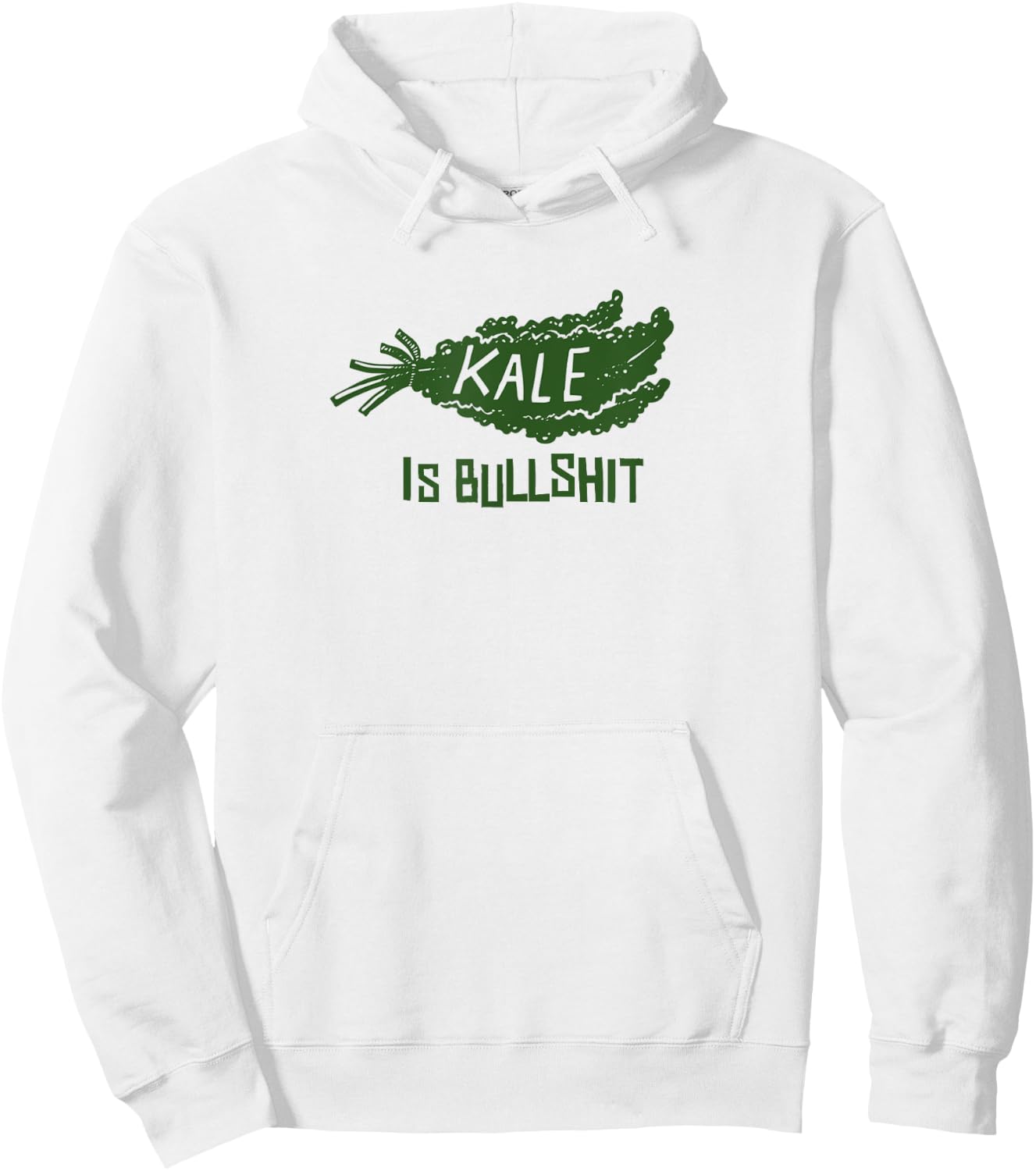 Kale is bullshitty Hoodie - Hoodie | White