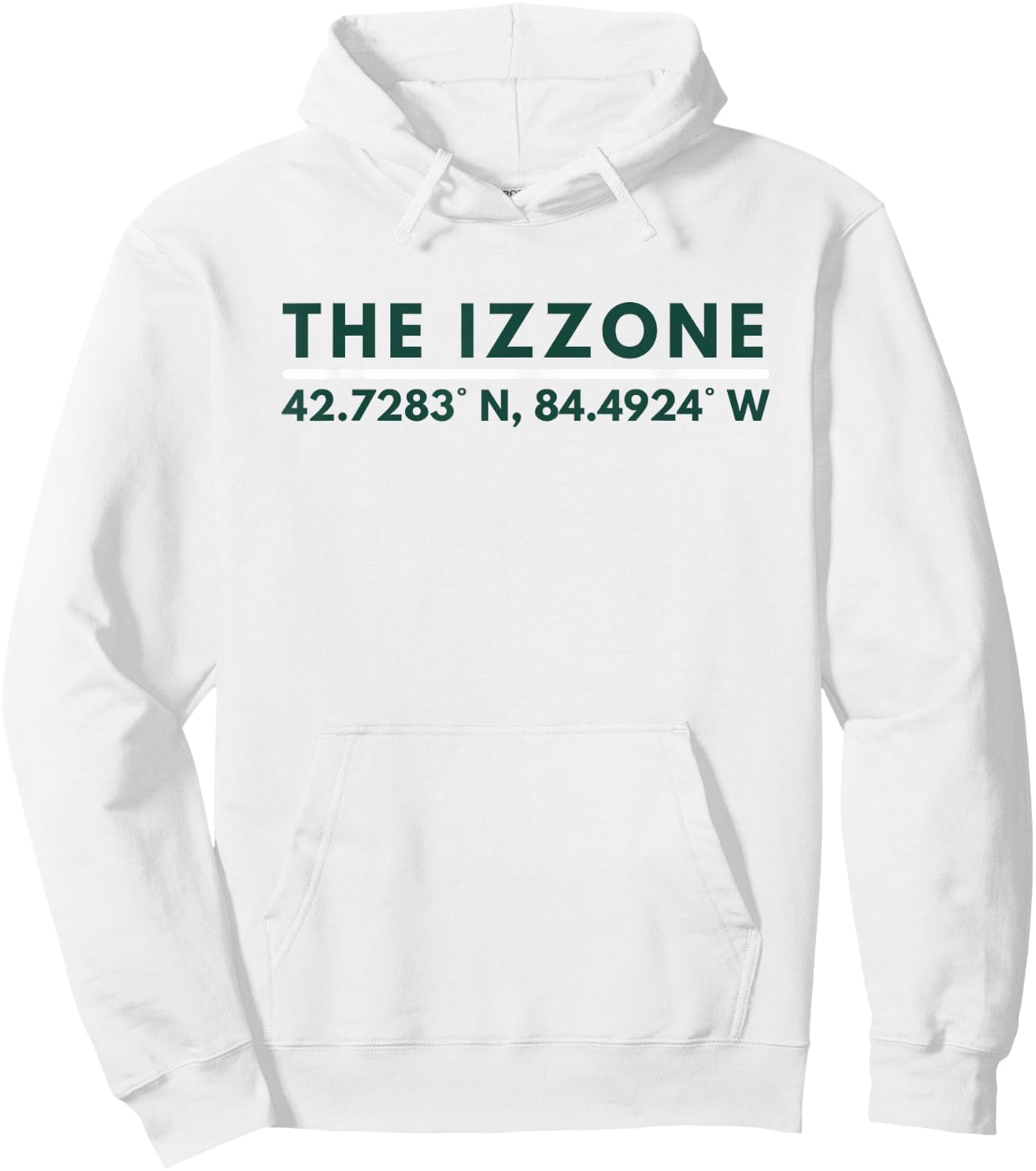 Michigan MI Athletics The Izzone Latitude Longitude Hoodie - Hoodie | White