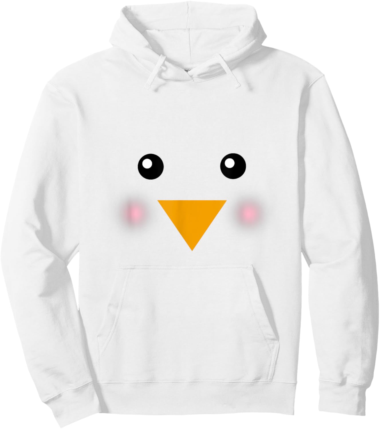 Easter Chick Face Costume For Kids and Toddlers Hoodie - Hoodie | White