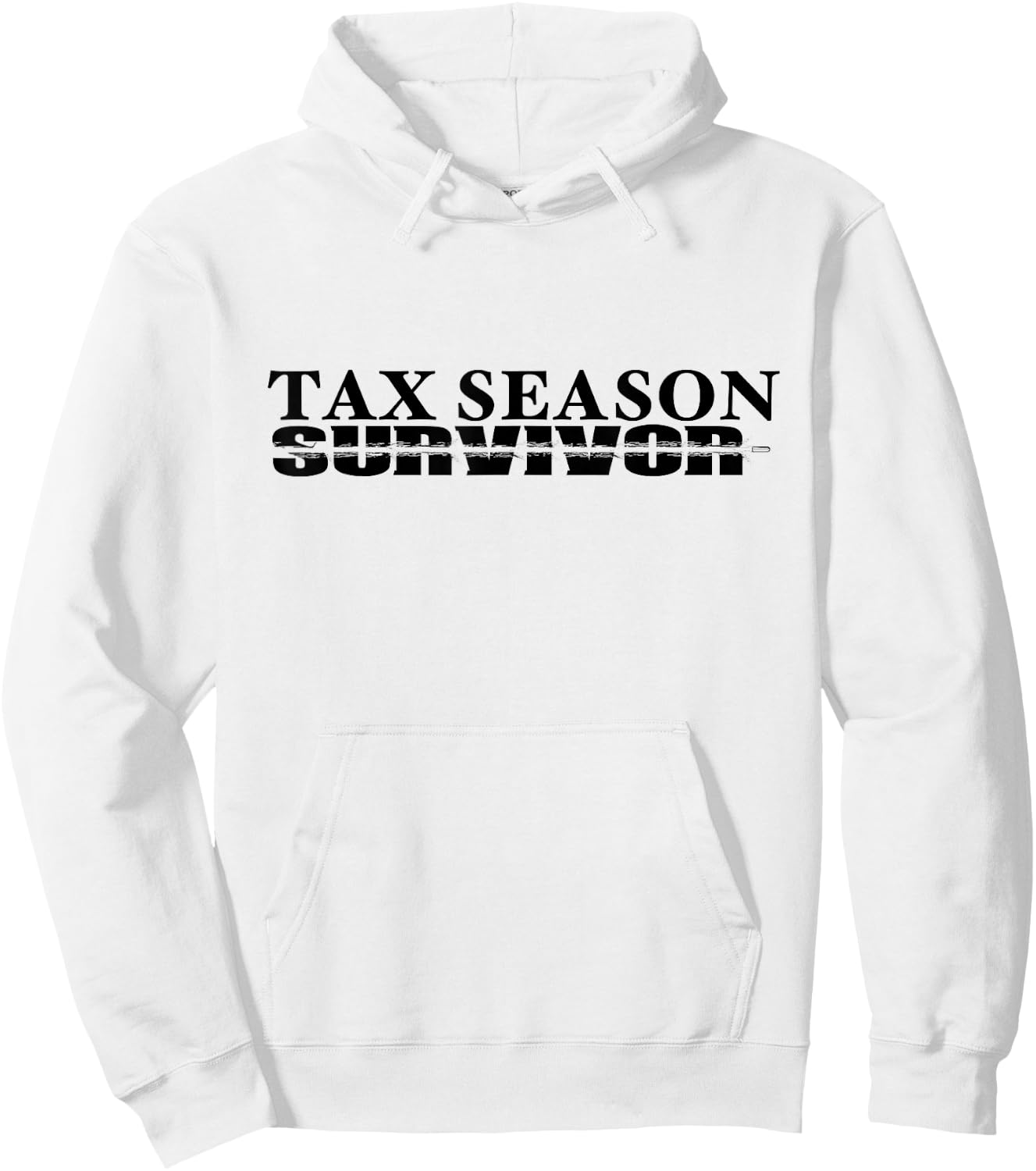 Funny Tax Season Survivor t shirt gift CPA Accountant Hoodie - Hoodie | White