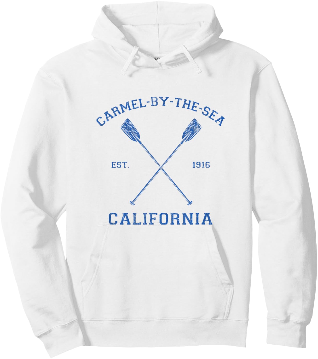 Vintage Carmel-By-the=Sea Vacation Hoodie - Hoodie | White