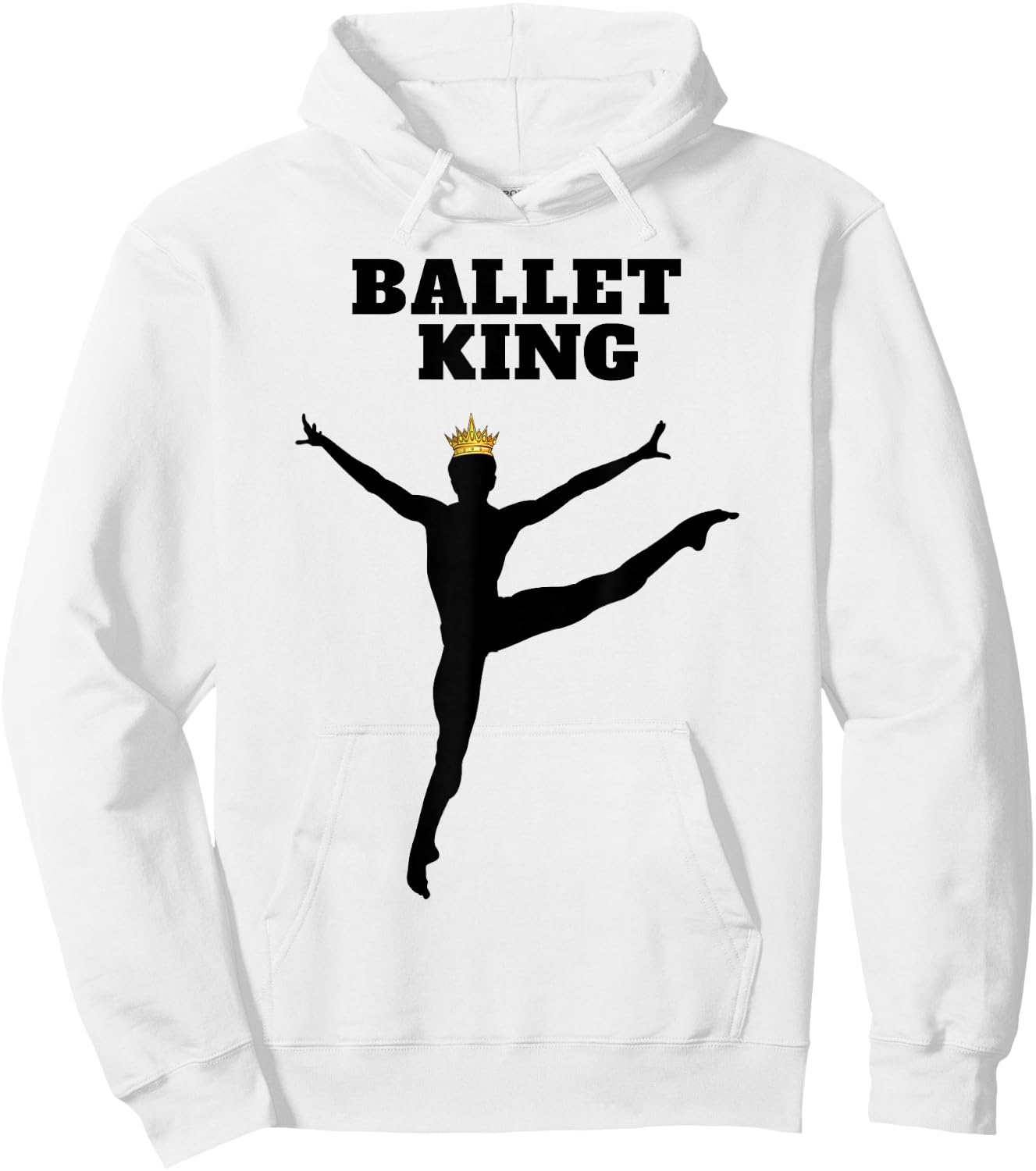 Ballet King | Ballet | Boys Ballet Hoodie - Hoodie | White