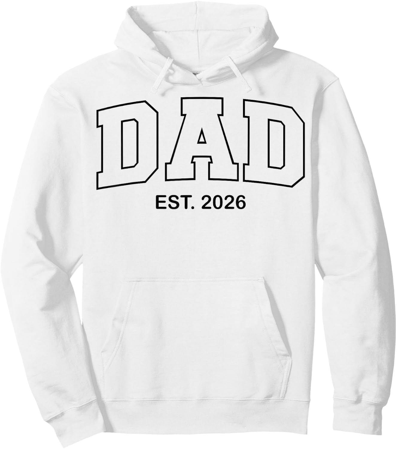 Promoted to Dad Est 2026 Daddy Hoodie - Hoodie | White