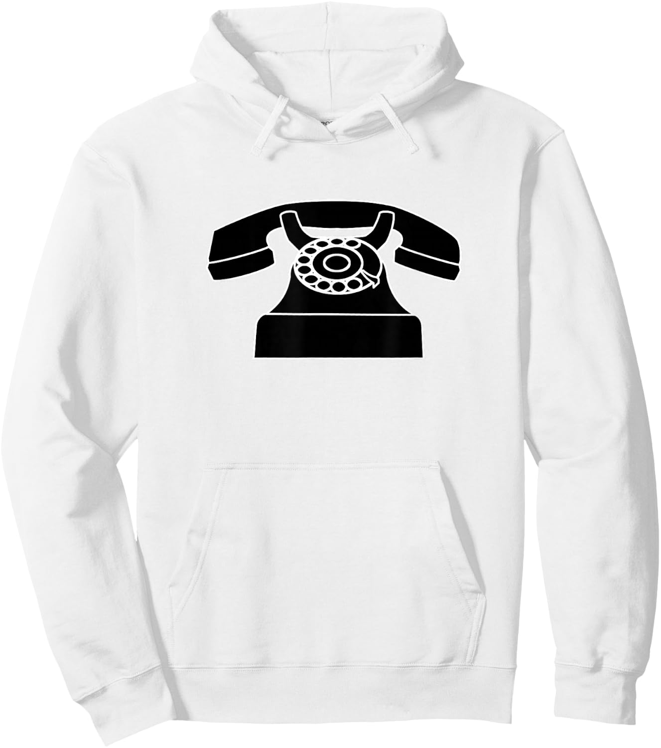 Old Fashioned 50s Telephone Dial Art Retro Art Hoodie - Hoodie | White