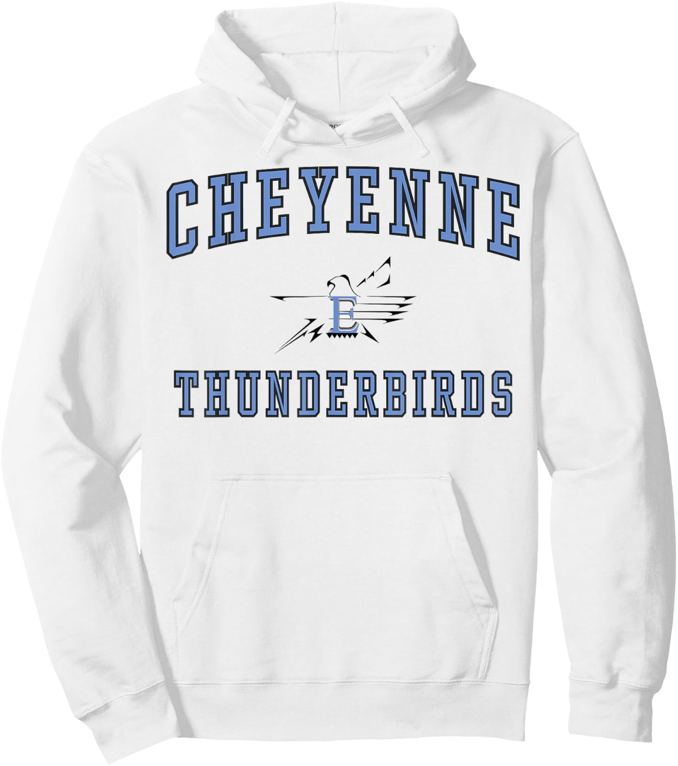 Cheyenne East High School Thunderbirds C1 Hoodie - Hoodie | White