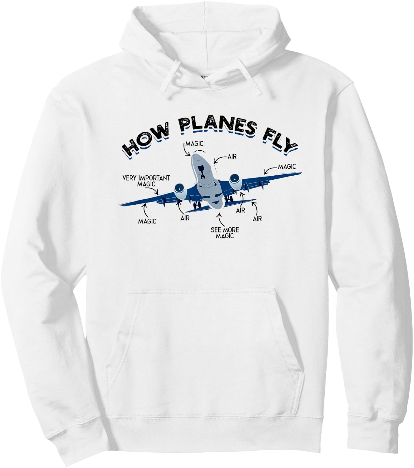 How planes fly - Aviation Airline Airplane Aeroplane Pilot Hoodie - Hoodie | White