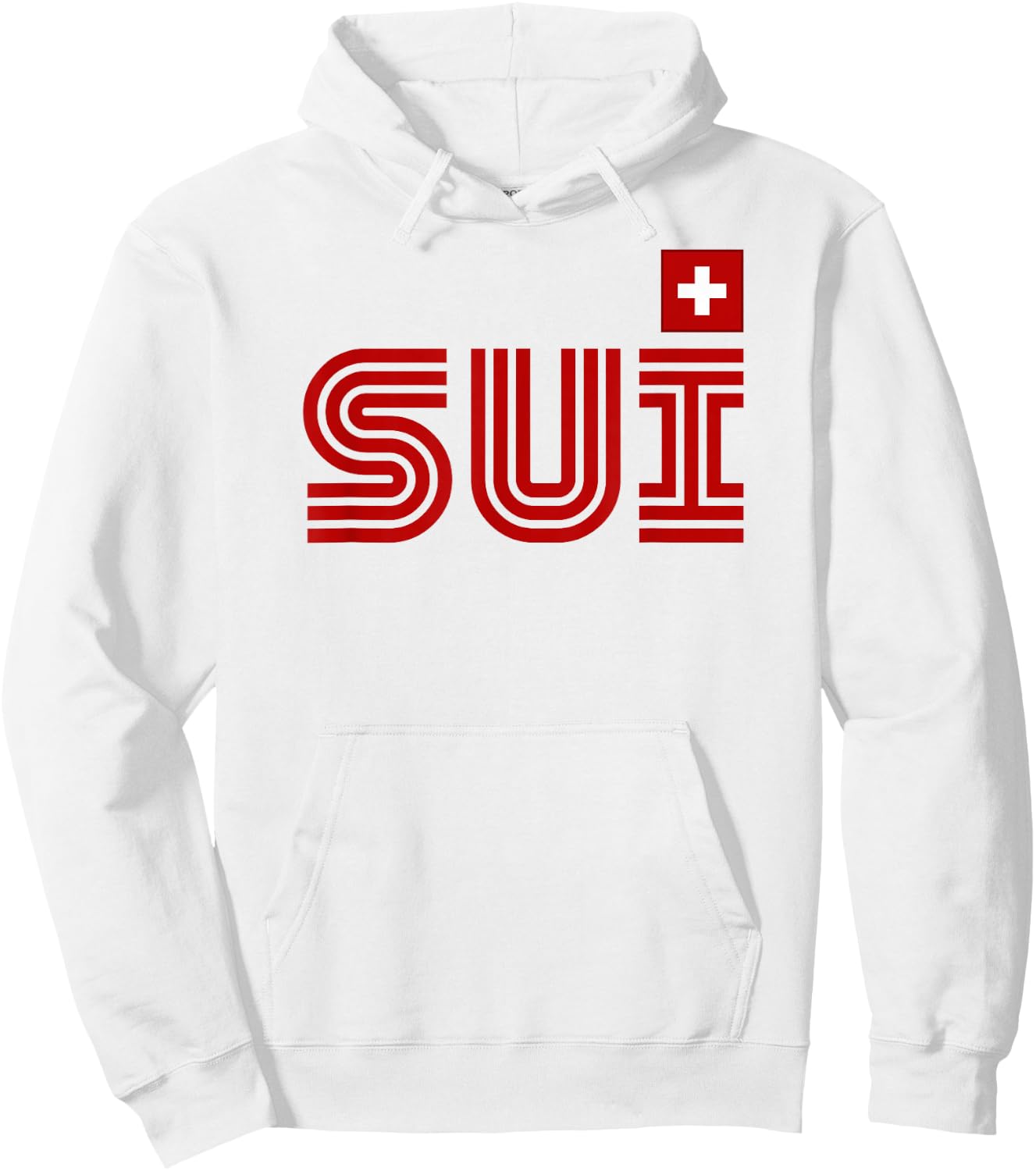 Switzerland Flag Retro International Country Swiss Pride Hoodie - Hoodie | White