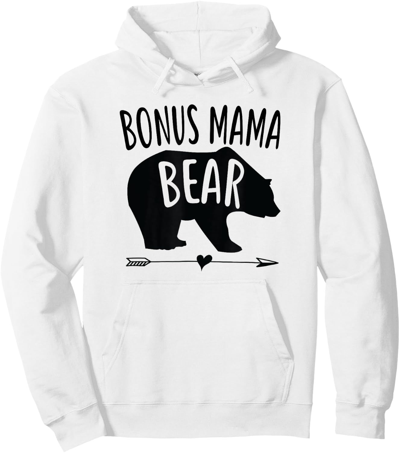 Bonus Mama Mom Bear Stepmom Mother's Day Gift Hoodie - Hoodie | White