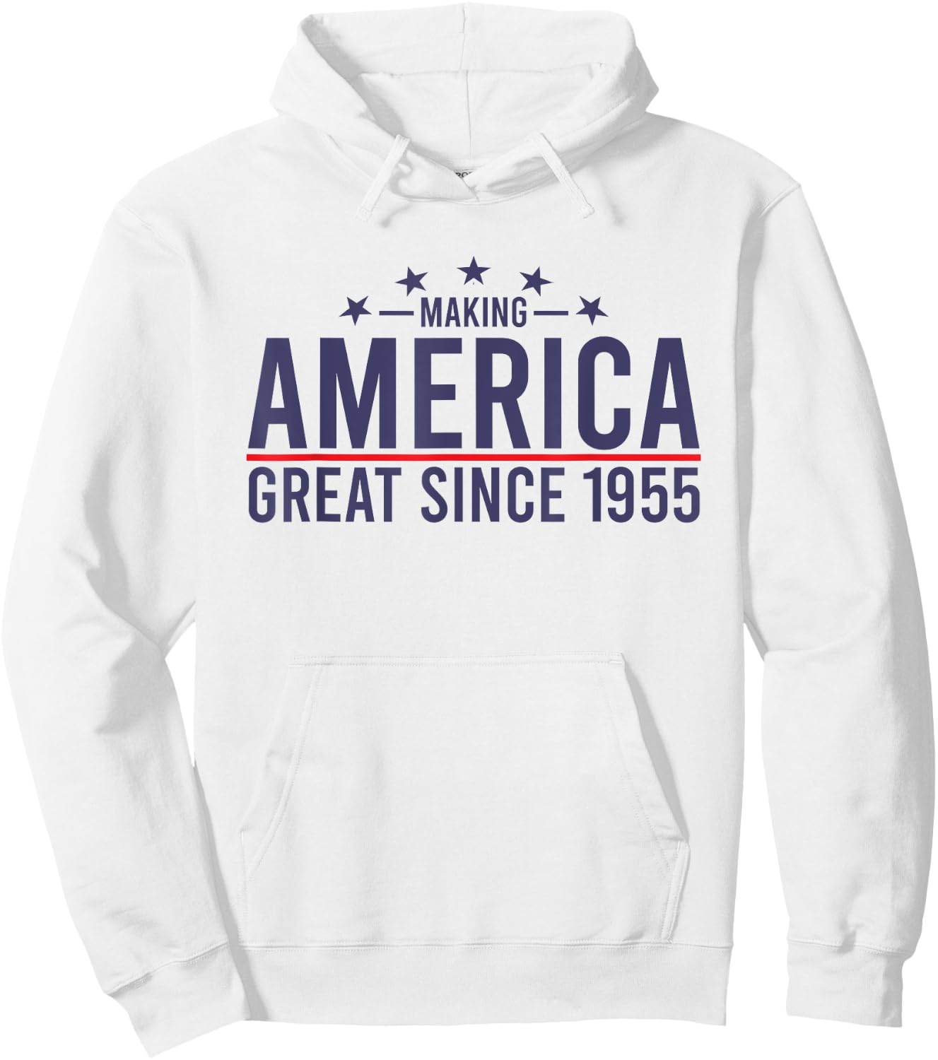 Funny Making America Great Since 1955 Design, 67th Birthday Hoodie - Hoodie | White