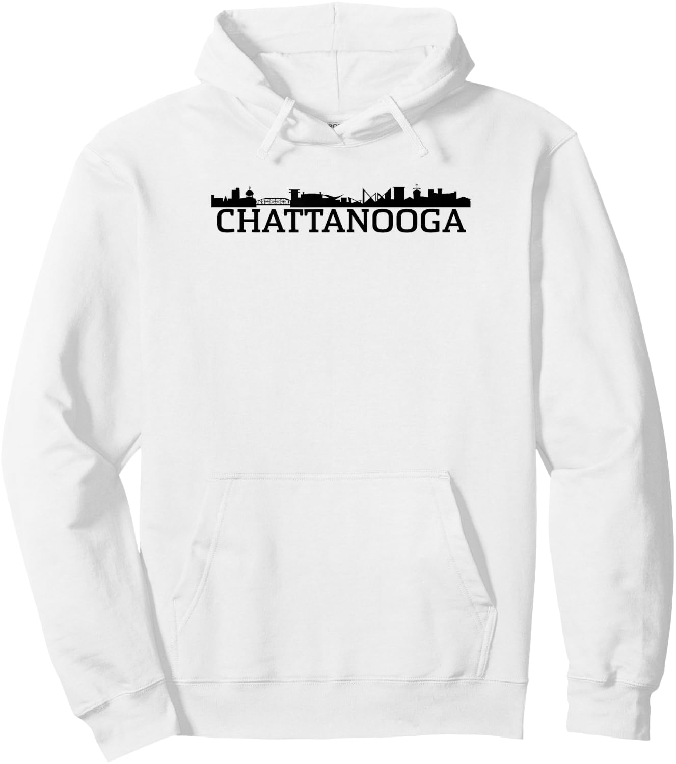 Chattanooga Skyline Hoodie - Hoodie | White