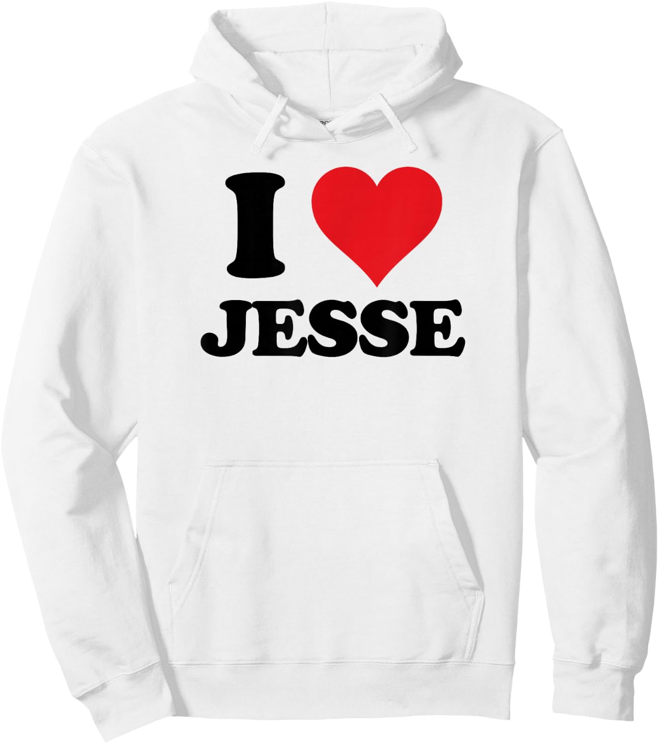 I Heart Jesse First Name I Love Personalized Stuff Hoodie - Hoodie | White