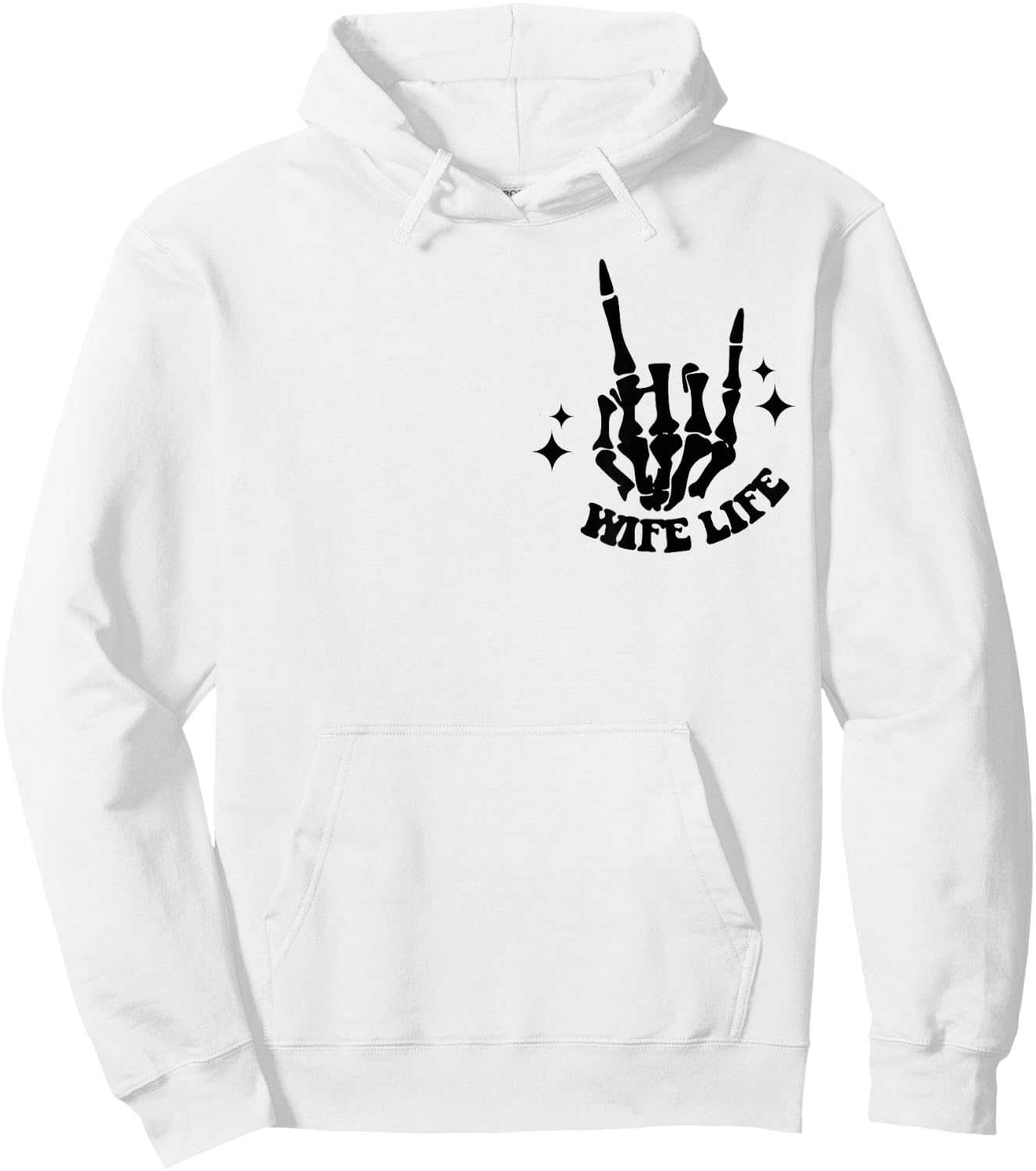 On My Husband's Last Nerve Wife Life Hoodie - Hoodie | White