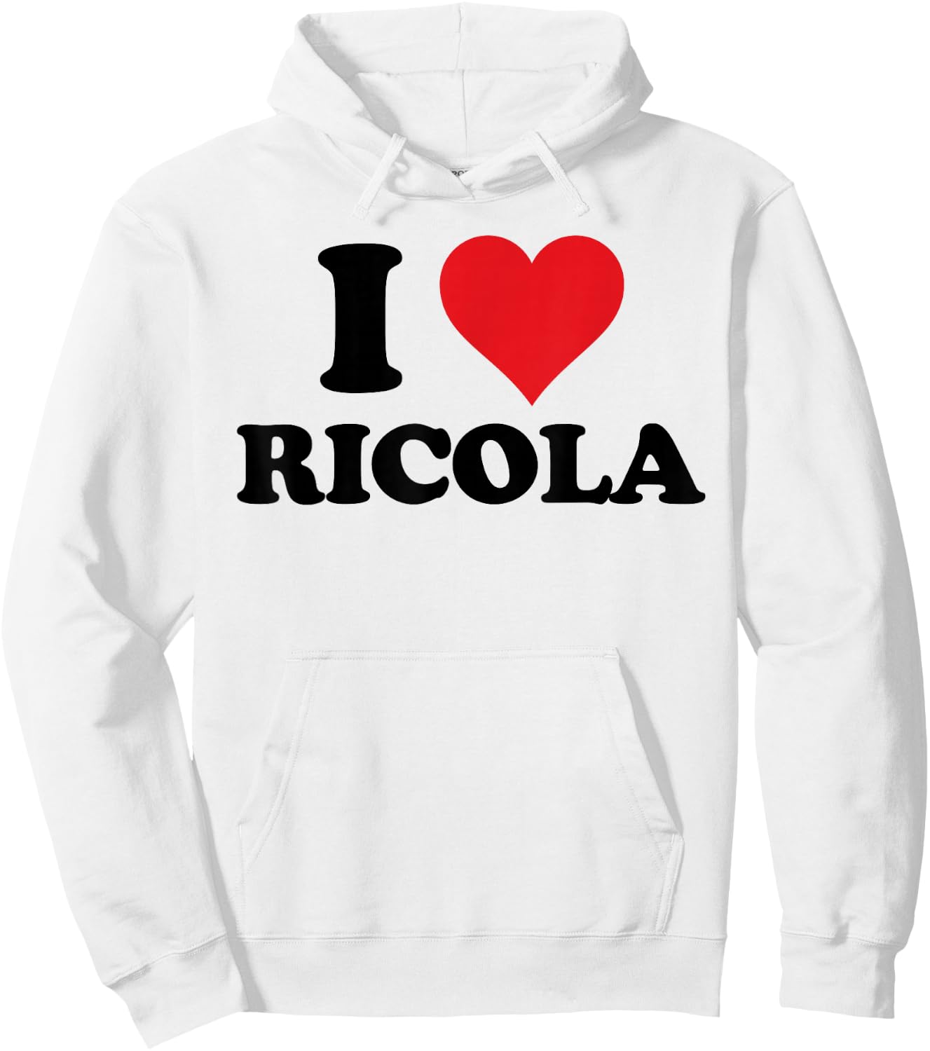 I Heart Ricola First Name I Love Personalised Stuff Hoodie - Hoodie | White