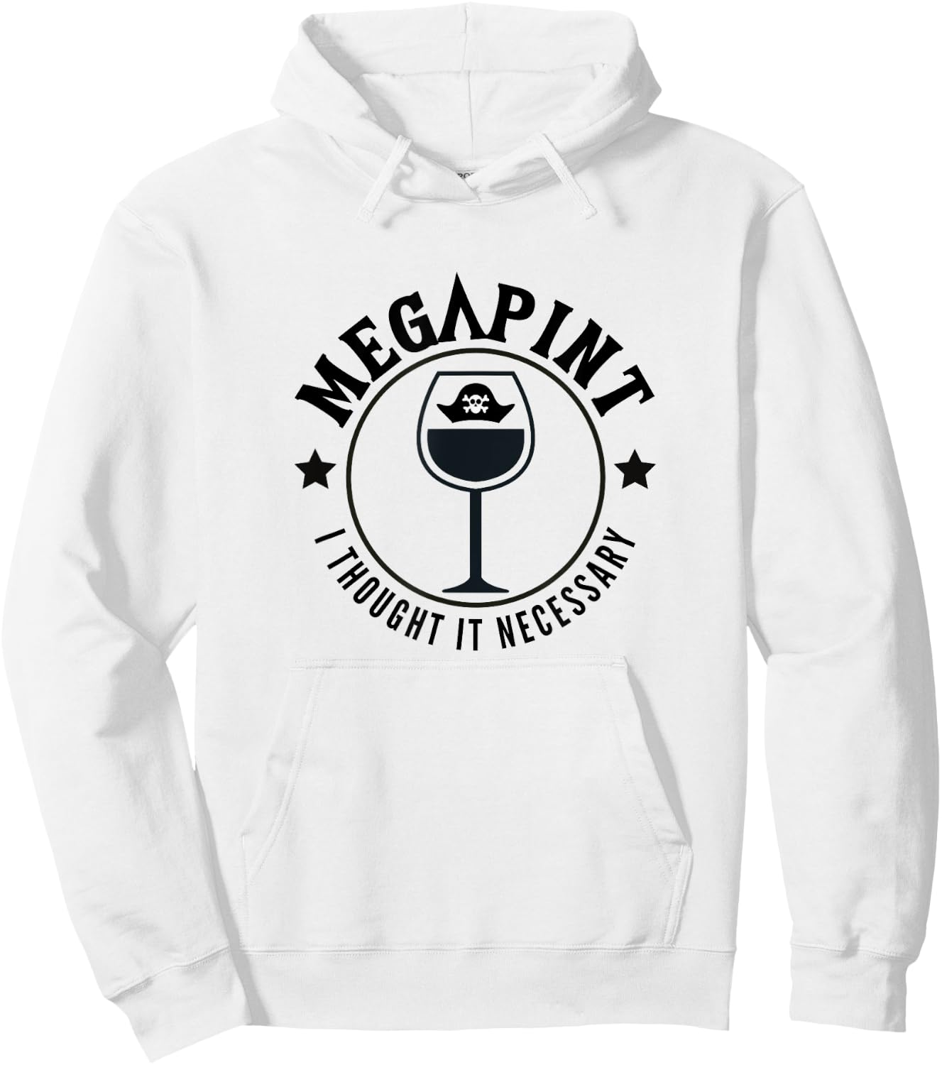 Mega Pint, I Thought it Necessary Hoodie - Hoodie | White