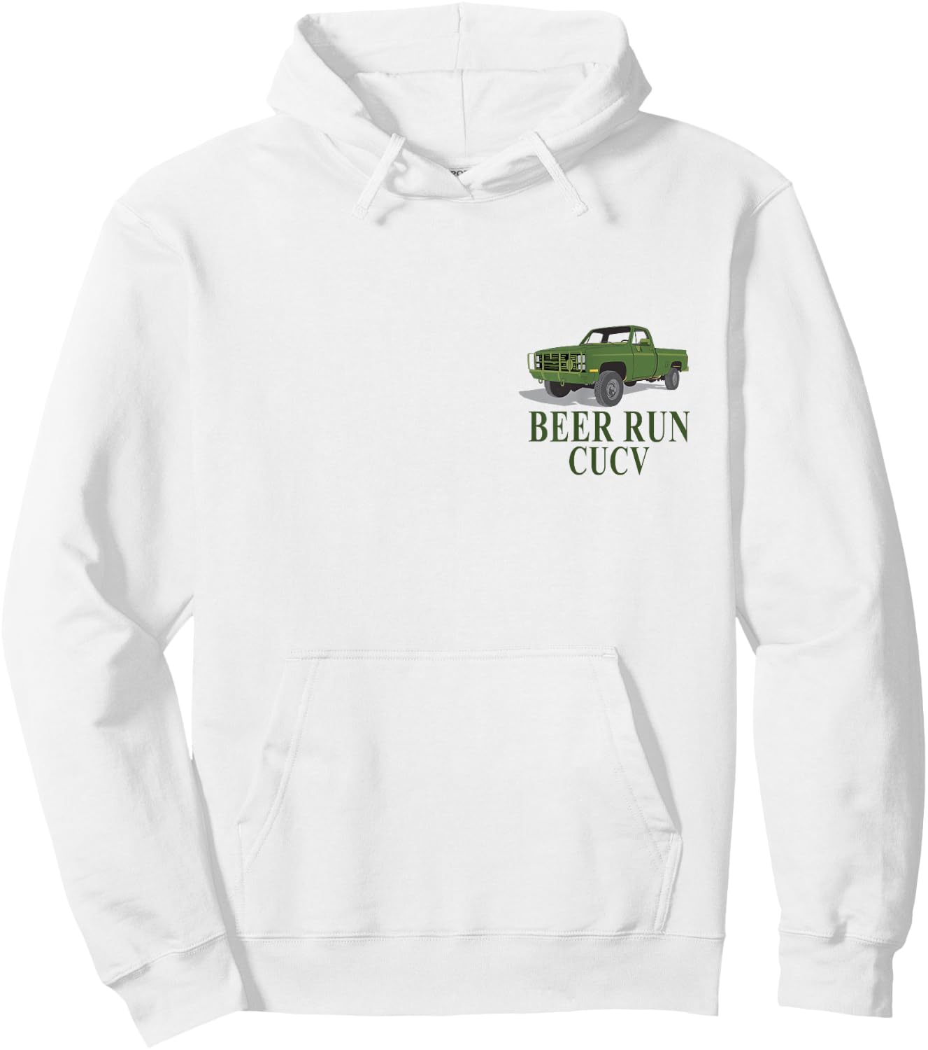 Beer Run Cucv Hoodie - Hoodie | White