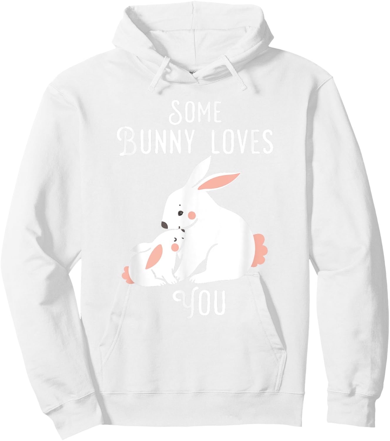 Kids Easter Some Bunny Loves you bunny rabbit shirt Hoodie - Hoodie | White