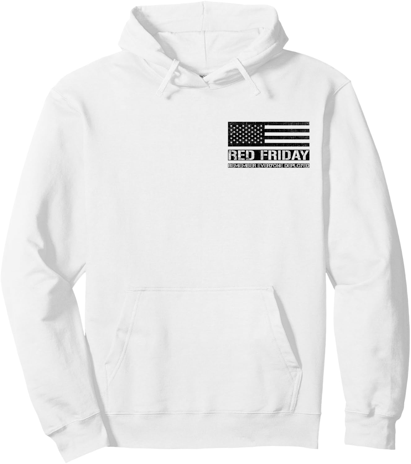 Red Friday Military Soldier Remember Everyone Deployed Hoodie - Hoodie | White