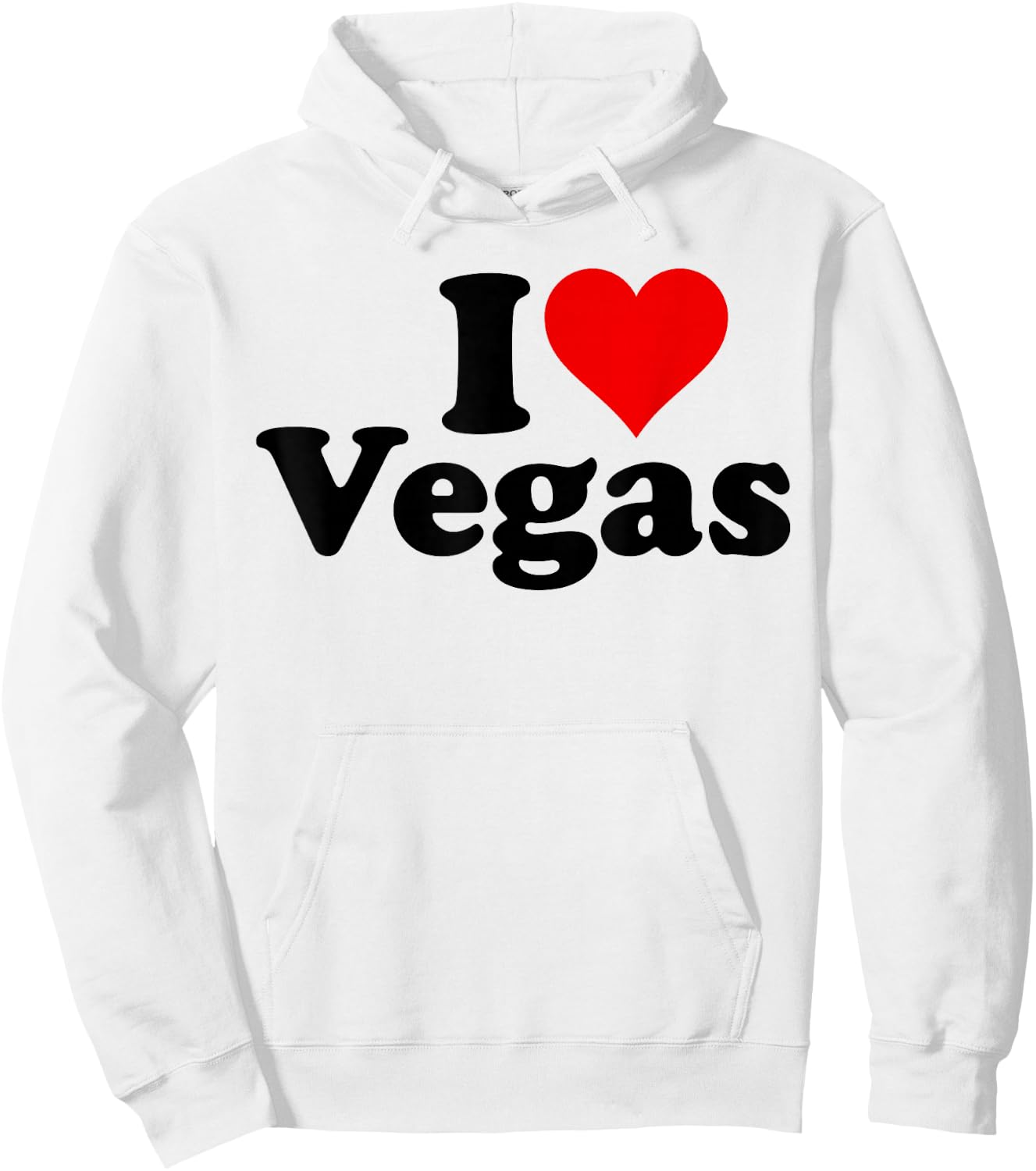 I Heart Love LAS Vegas Nevada Hoodie - Hoodie | White