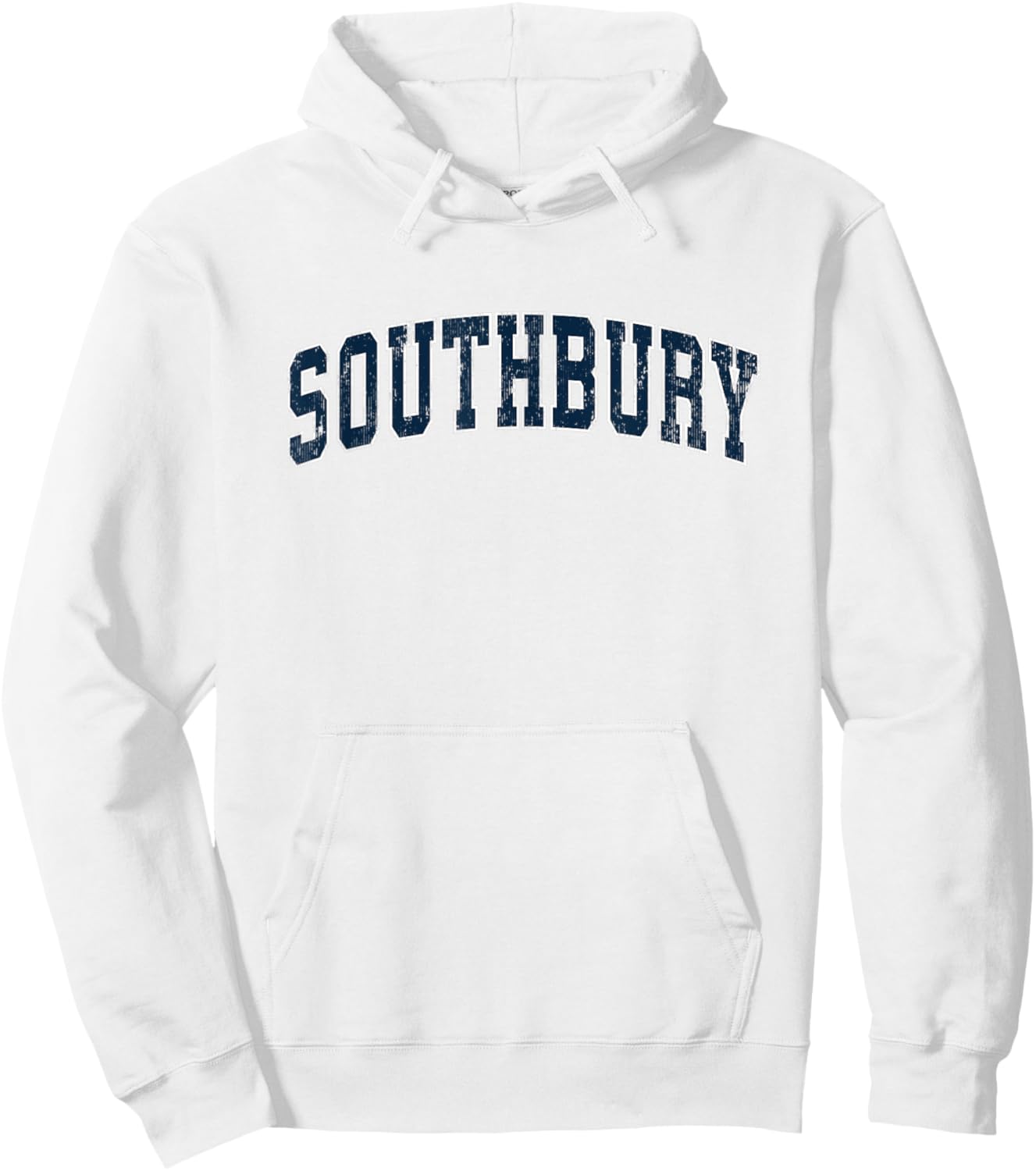 Southbury Connecticut CT Vintage Sports Design Navy Design Hoodie - Hoodie | White