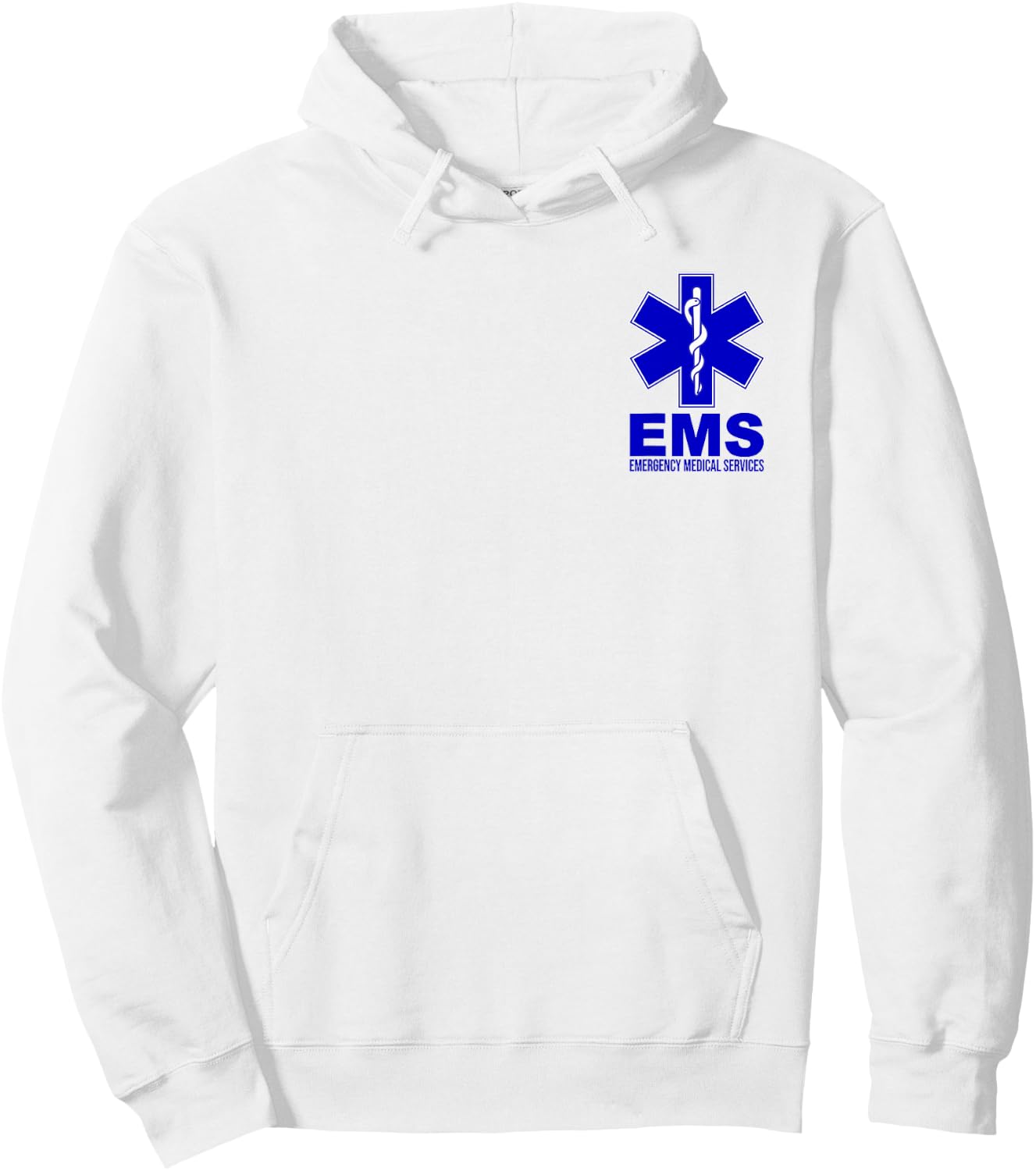 Ems Star of Life Emergency Medical Services Emt Paramedic Hoodie - Hoodie | White