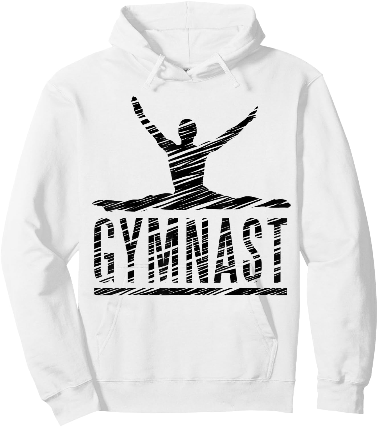 Gymnastics Fan Vintage Motif Hoodie - Hoodie | White