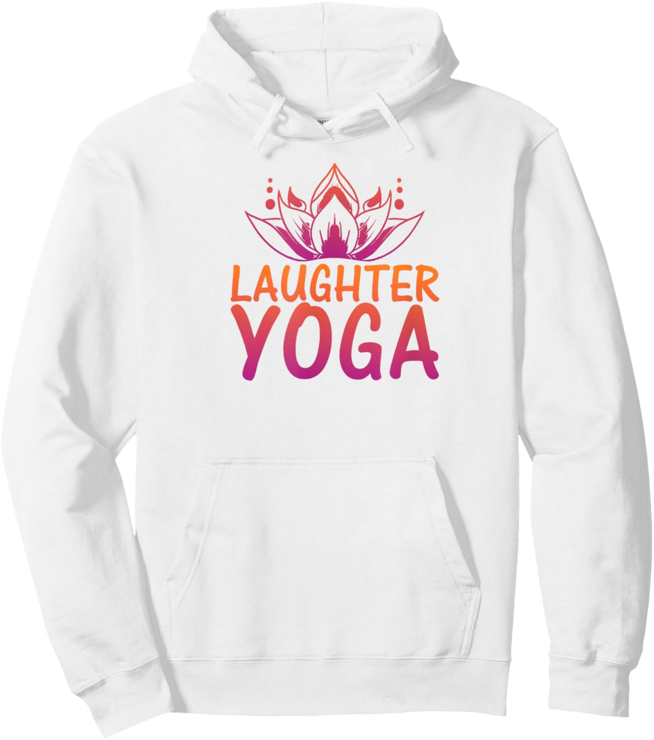 Laughter Yoga Shirt | because laughter makes you beautiful Hoodie - Hoodie | White