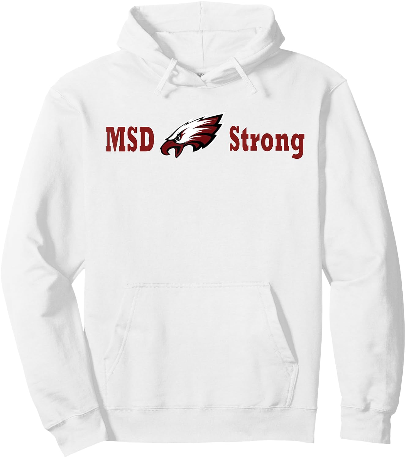 MSD Strong Shirt Hoodie - Hoodie | White