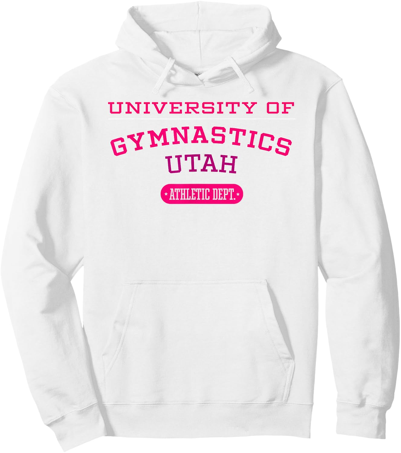 University of Gymnastics UTAH Athletic Dept. Hoodie - Hoodie | White