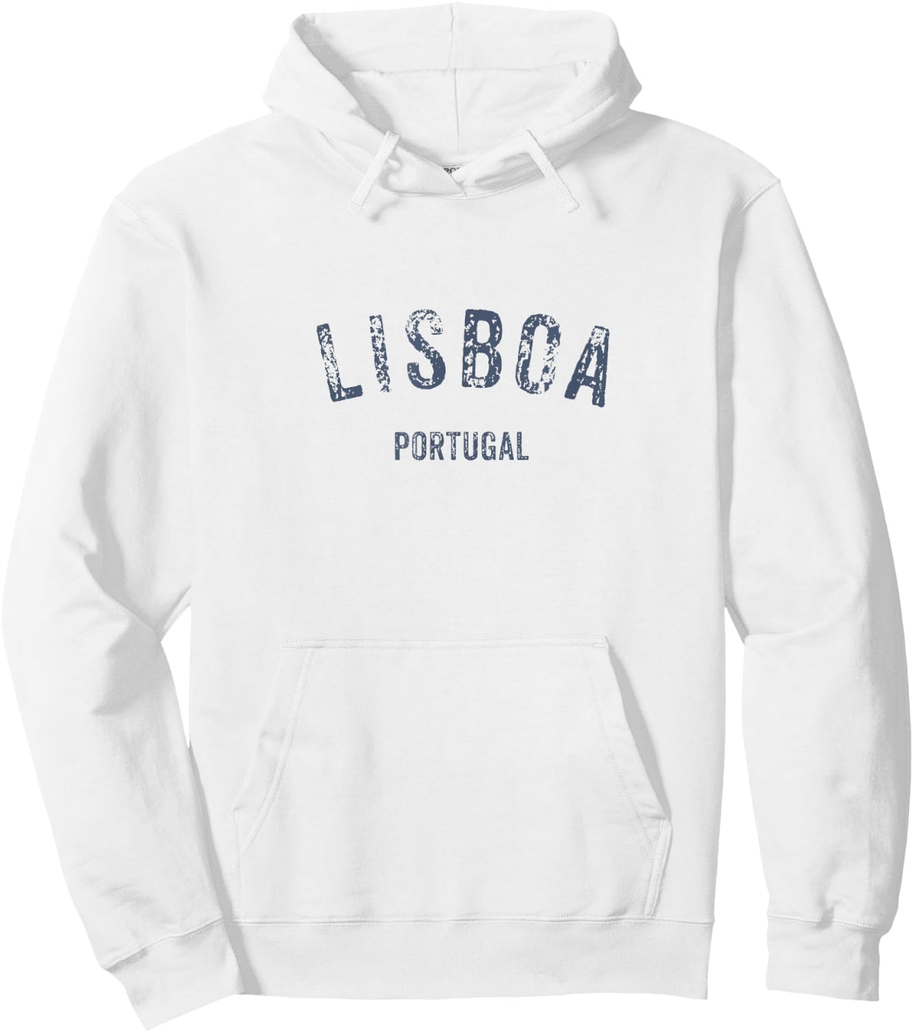 Lisboa Portugal Vintage Distressed Lisbon Travel Souvenir Hoodie - Hoodie | White
