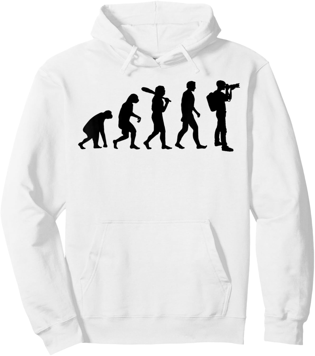 Photographer Evolution Funny Photograph Photo Photographers Hoodie - Hoodie | White
