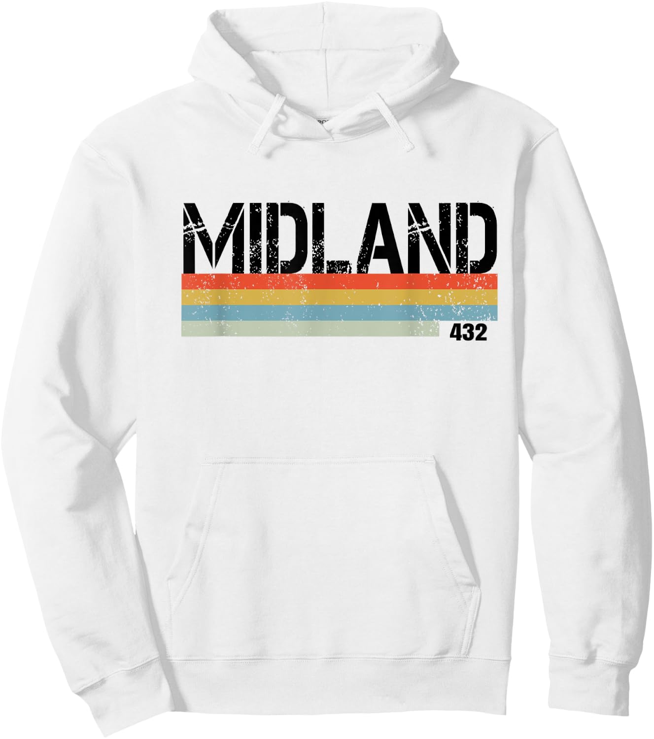 Midland, TX Hoodie - Hoodie | White