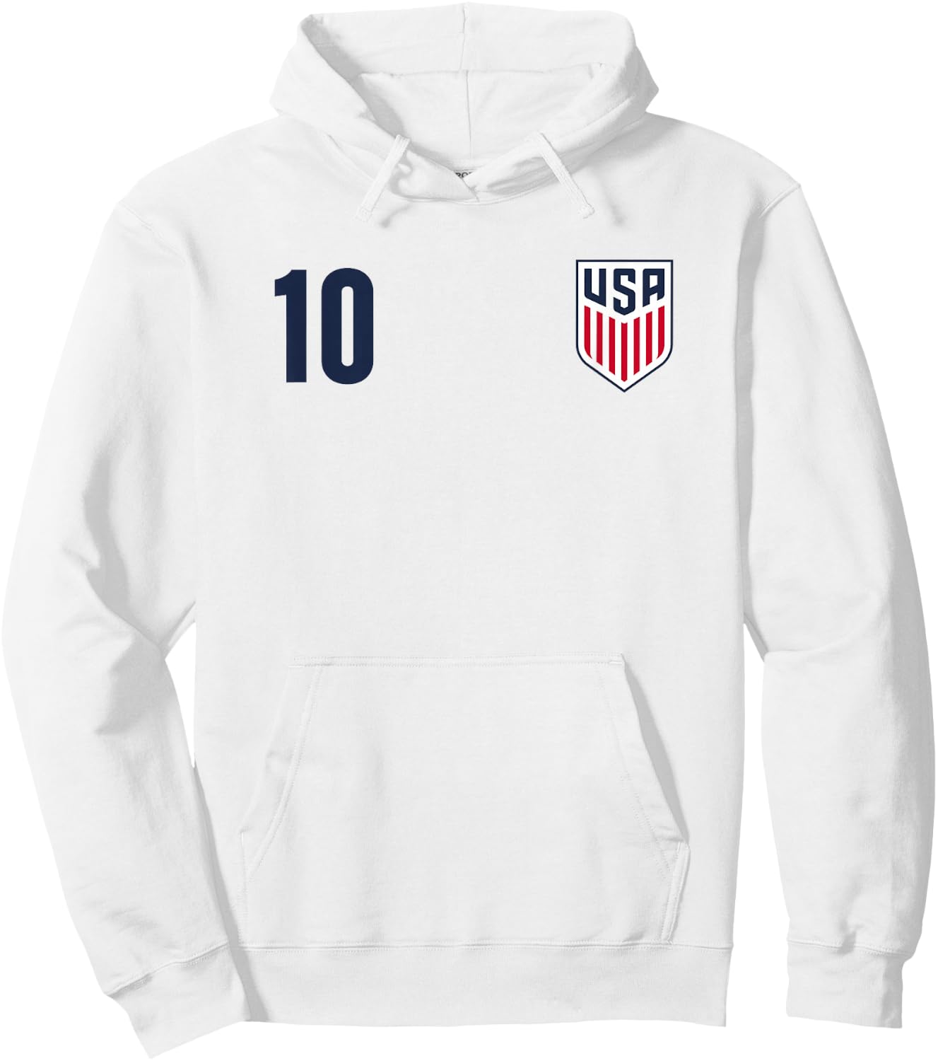Officially Licensed US Soccer Christian Pulisic,Legacy #10 Hoodie - Hoodie | White
