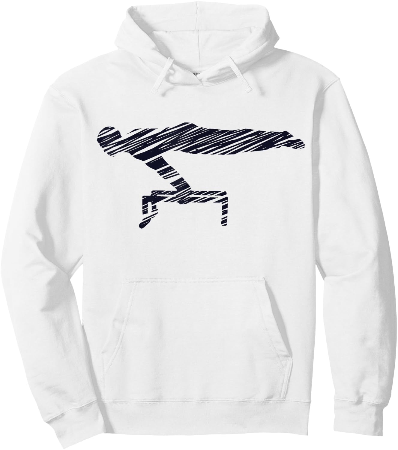 Motif gymnastics gymnast gymnastics fan vintage Hoodie - Hoodie | White