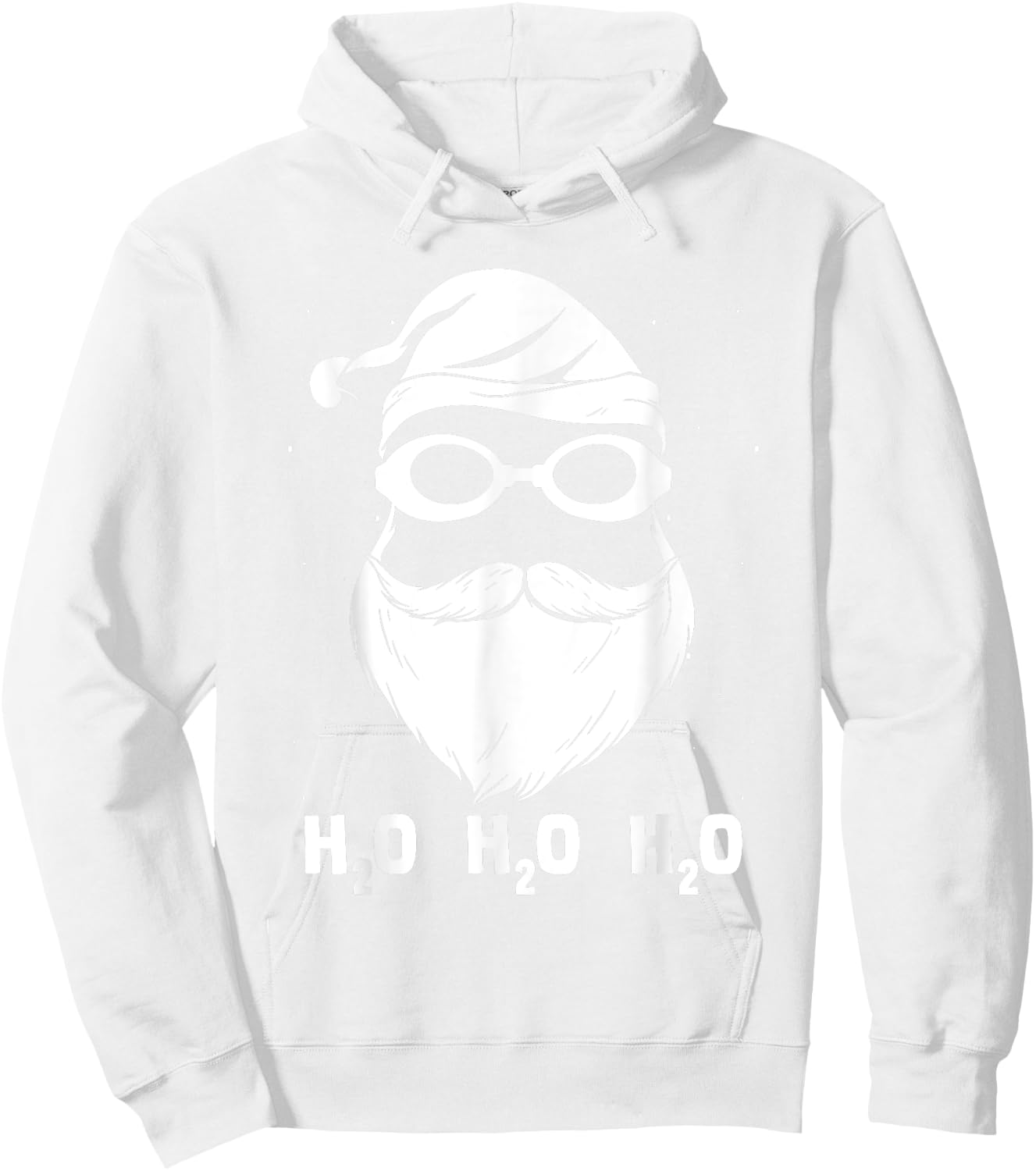 H2o H2o H2o Santa Claus Swimming Santa Hat Swimming Lover Hoodie - Hoodie | White