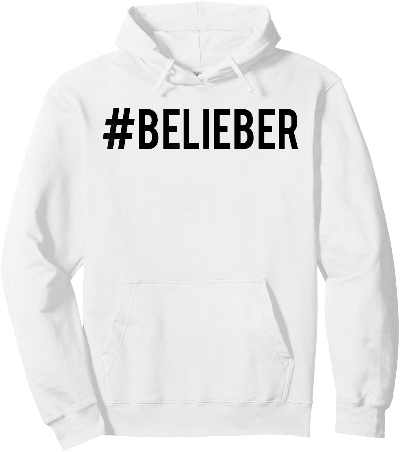 Justin Bieber Official #Belieber Hashtag Hoodie - Hoodie | White