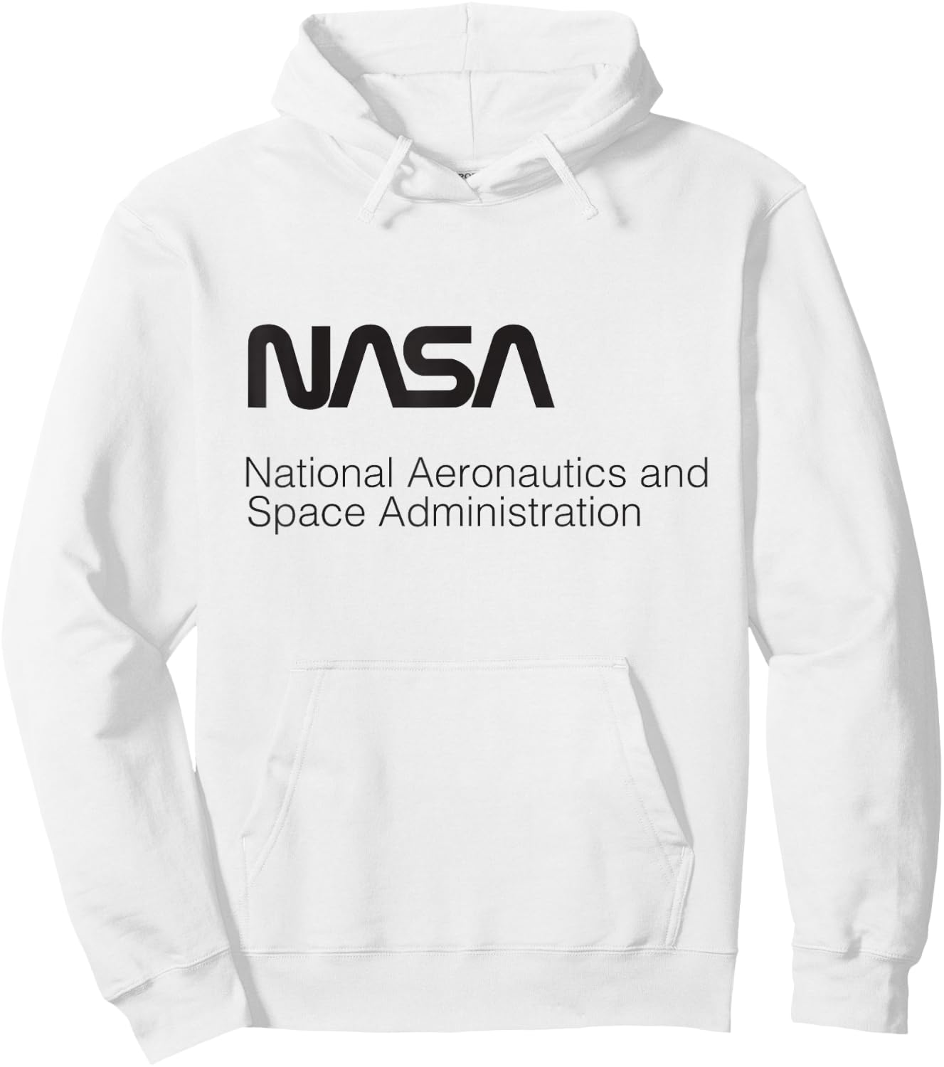 NASA National Aeronautics And Space Administration Hoodie - Hoodie | White