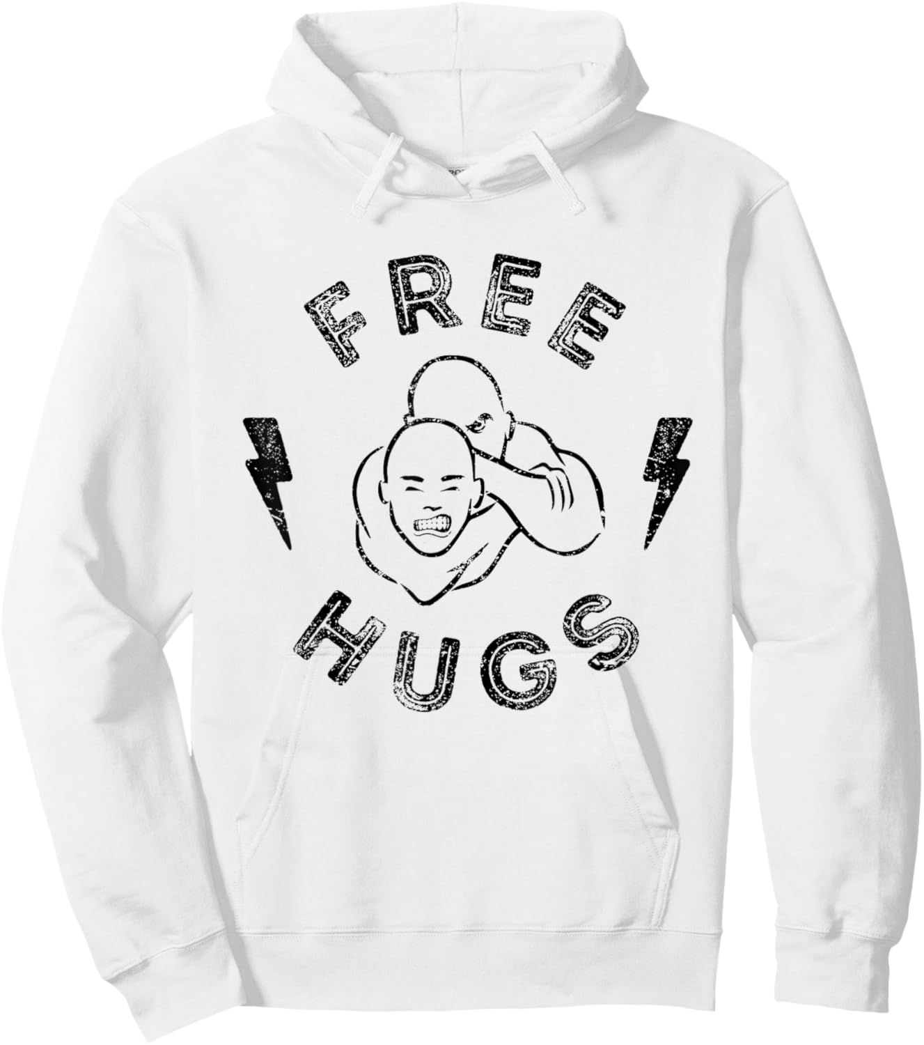 Funny BJJ Shirt Brazilian Jiu-Jitsu Free Hugs Hoodie - Hoodie | White