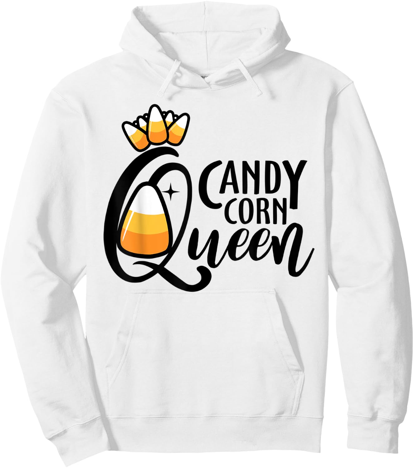 Candy Corn Queen Funny Halloween Costume Hoodie - Hoodie | White