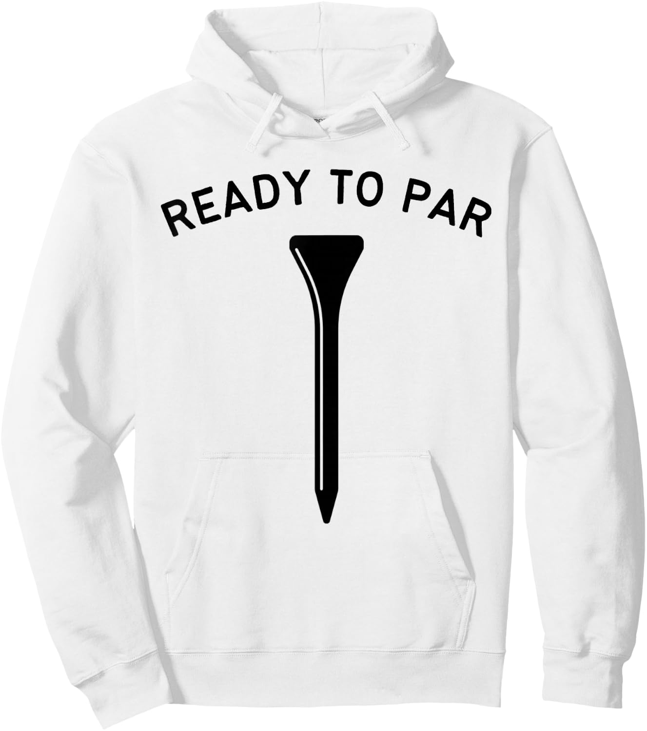 Ready to Par ParTee Funny Golf Golf Fans Hoodie - Hoodie | White