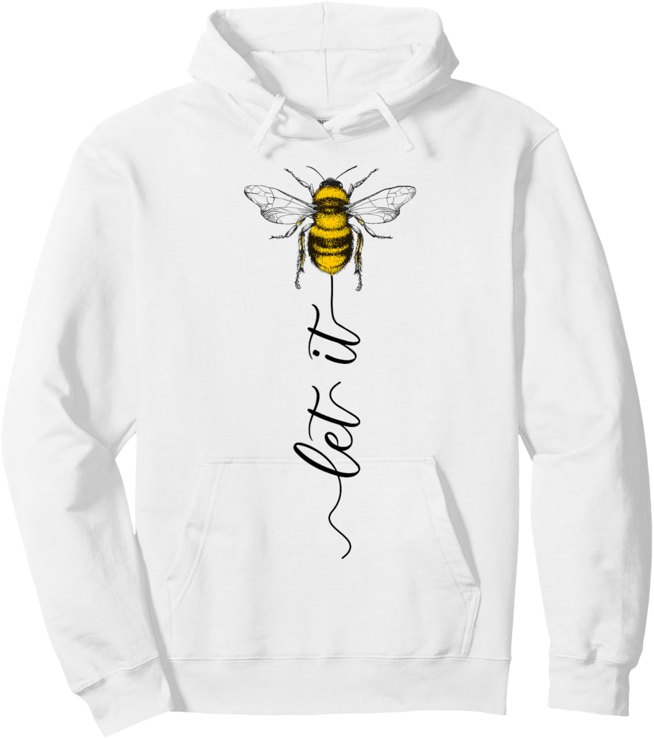Let It Bee Bienen Wespen Blume Zeichnung Organiqed Cute Bee Beekeeper Line Art Lady Hoodie - Hoodie | White