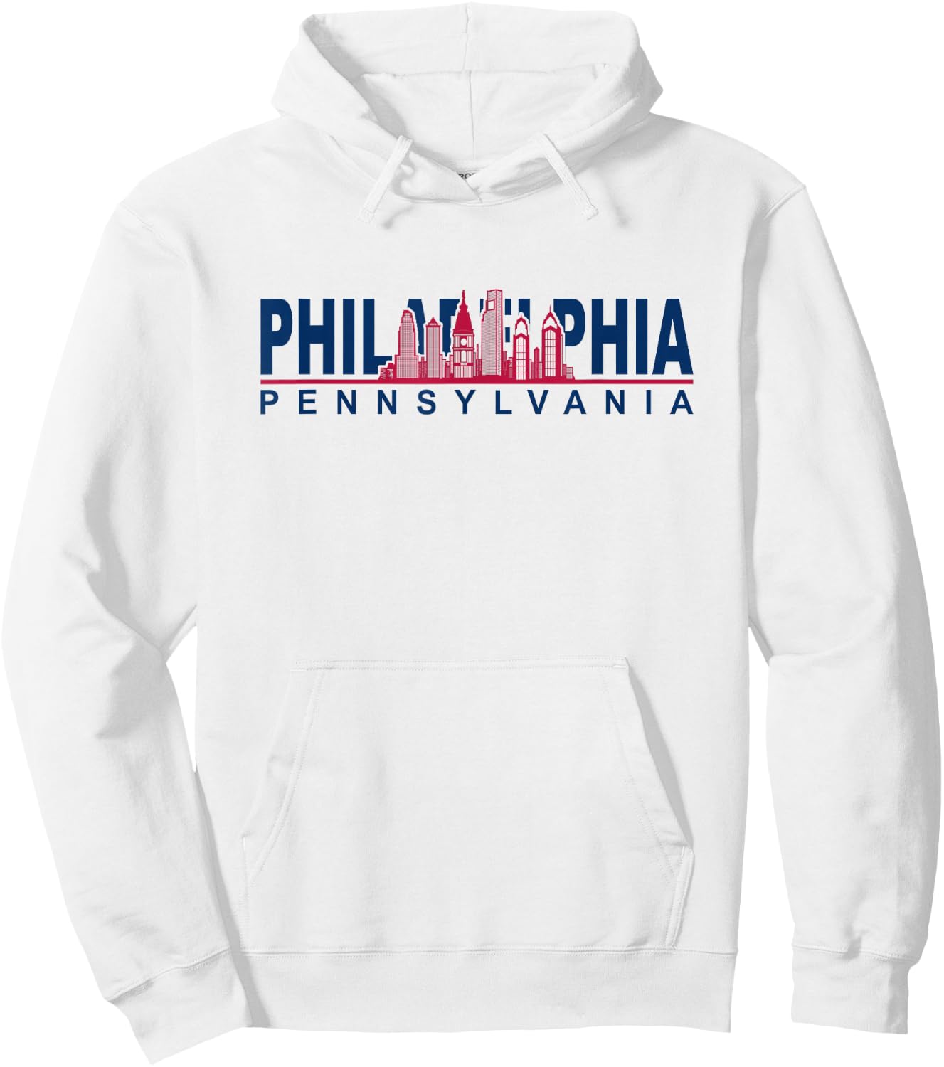 Philadelphia Pennsylvania Cityskype - Philadelphia Skyline Hoodie - Hoodie | White