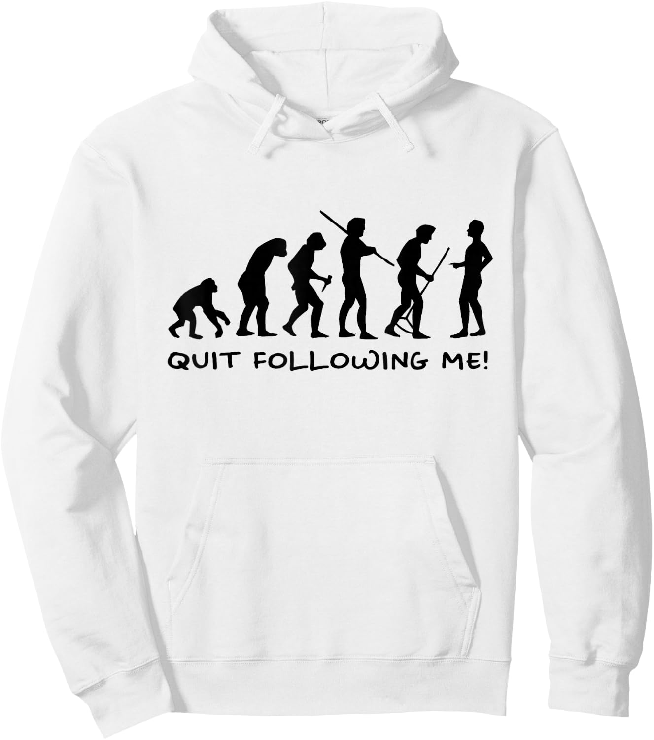 Funny Human Evolution Anthropology Science Men Women Gifts Hoodie - Hoodie | White