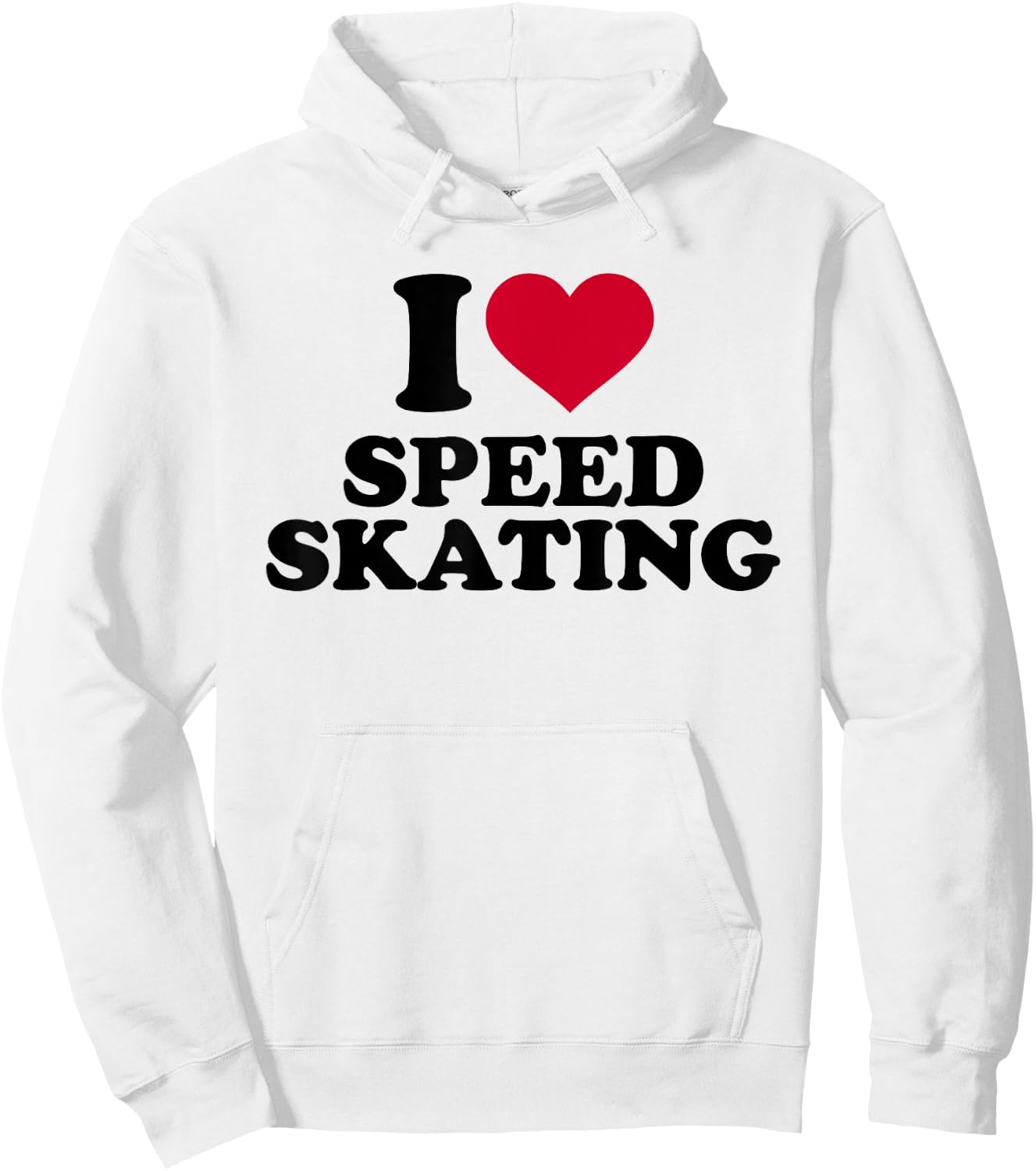 I love speed skating Hoodie - Hoodie | White
