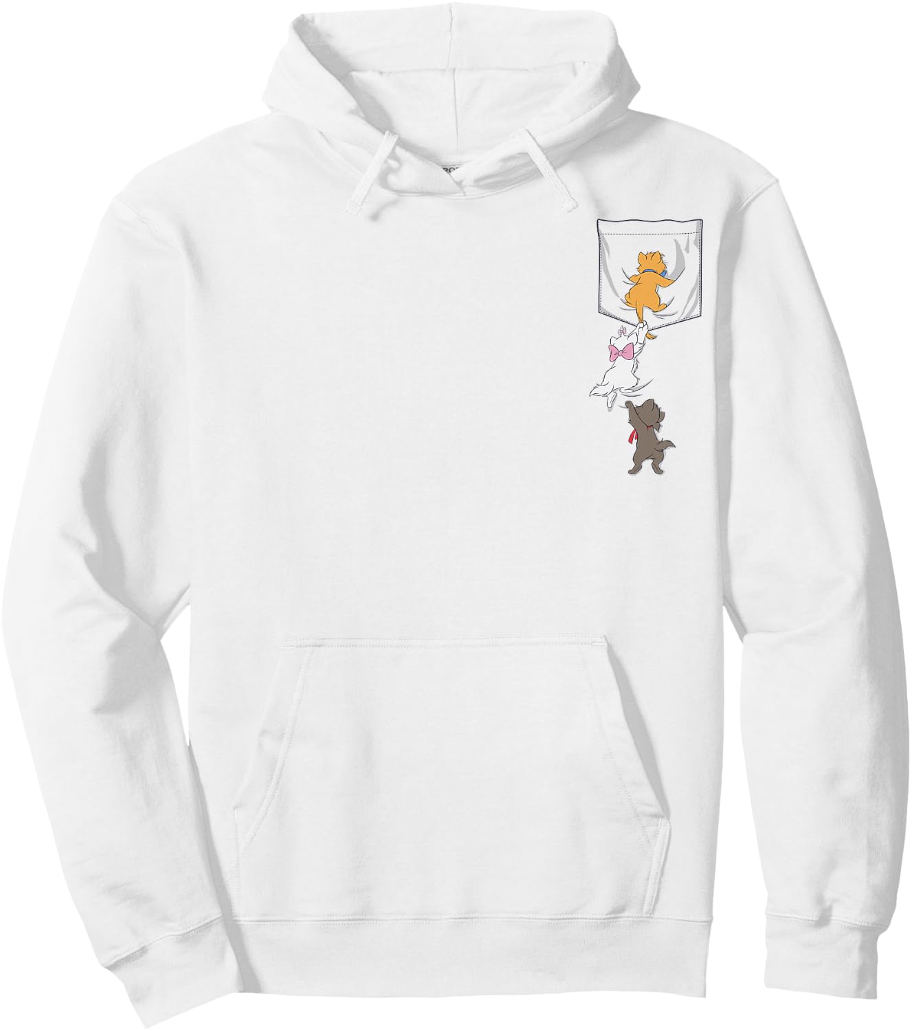 Disney The Aristocats Kitten Pocket Small Hoodie - Hoodie | White