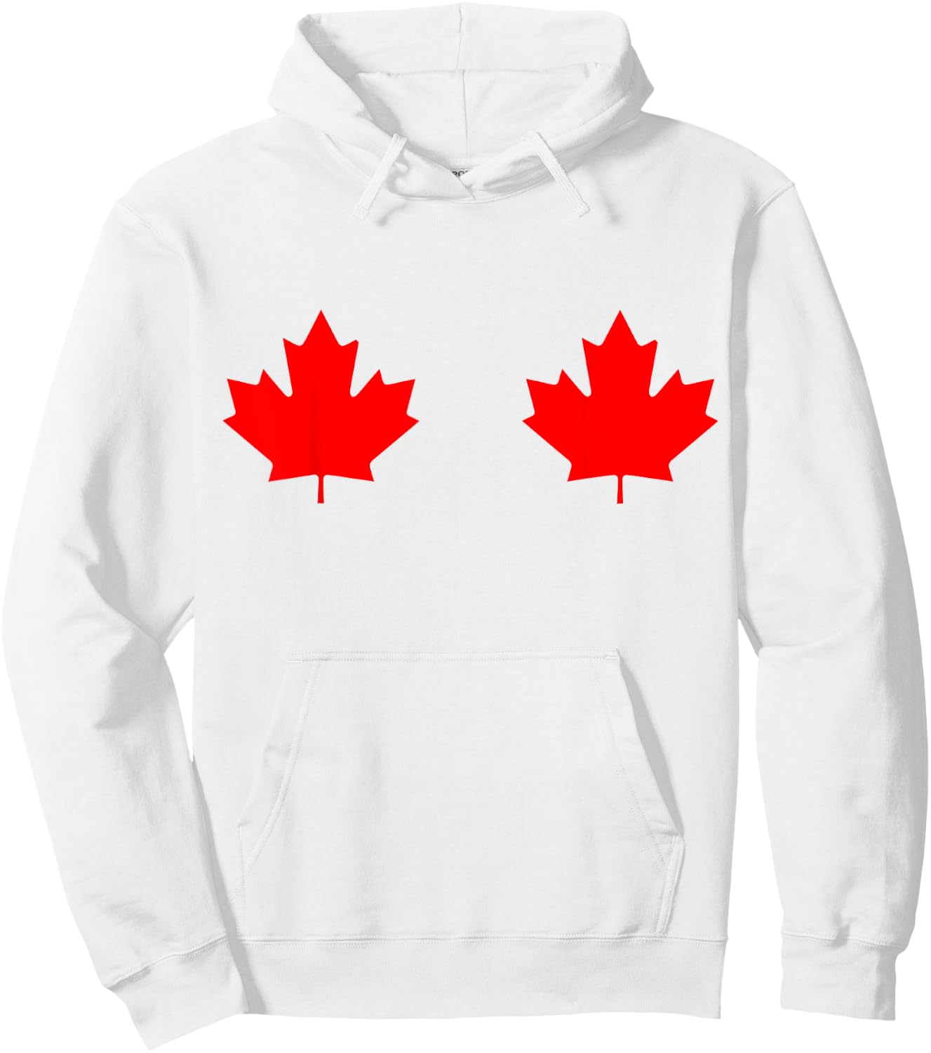Maple Leaf Canada Day - Canadian Flag Hoodie - Hoodie | White