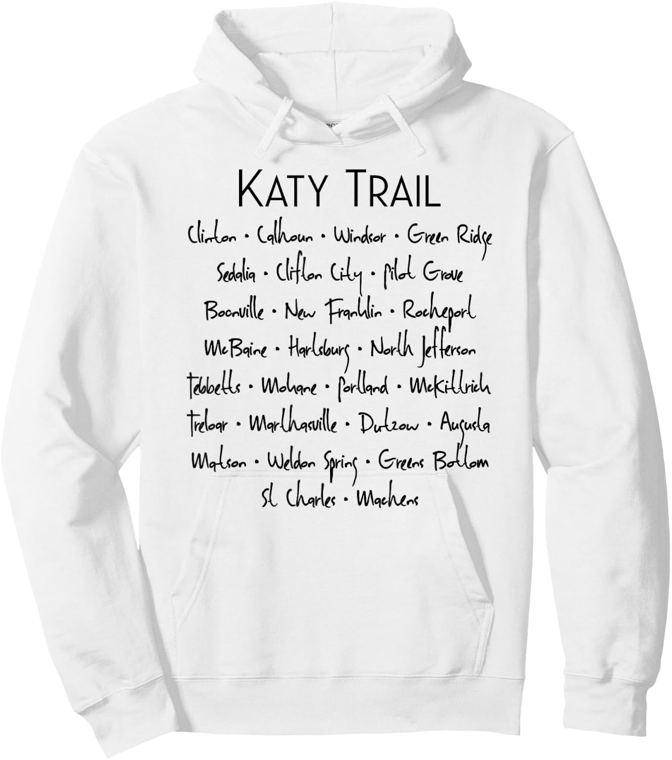 Katy Trail Missouri Trailheads Hoodie - Hoodie | White