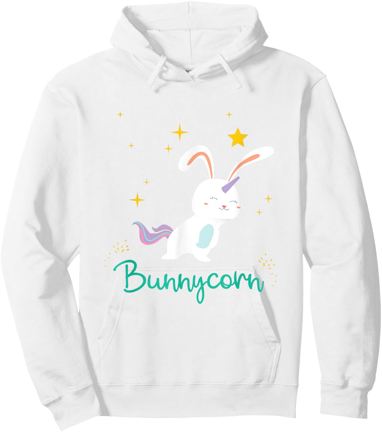 Bunnycorn Unicorn Bunnies Cute Funny Rabbit Hoodie - Hoodie | White