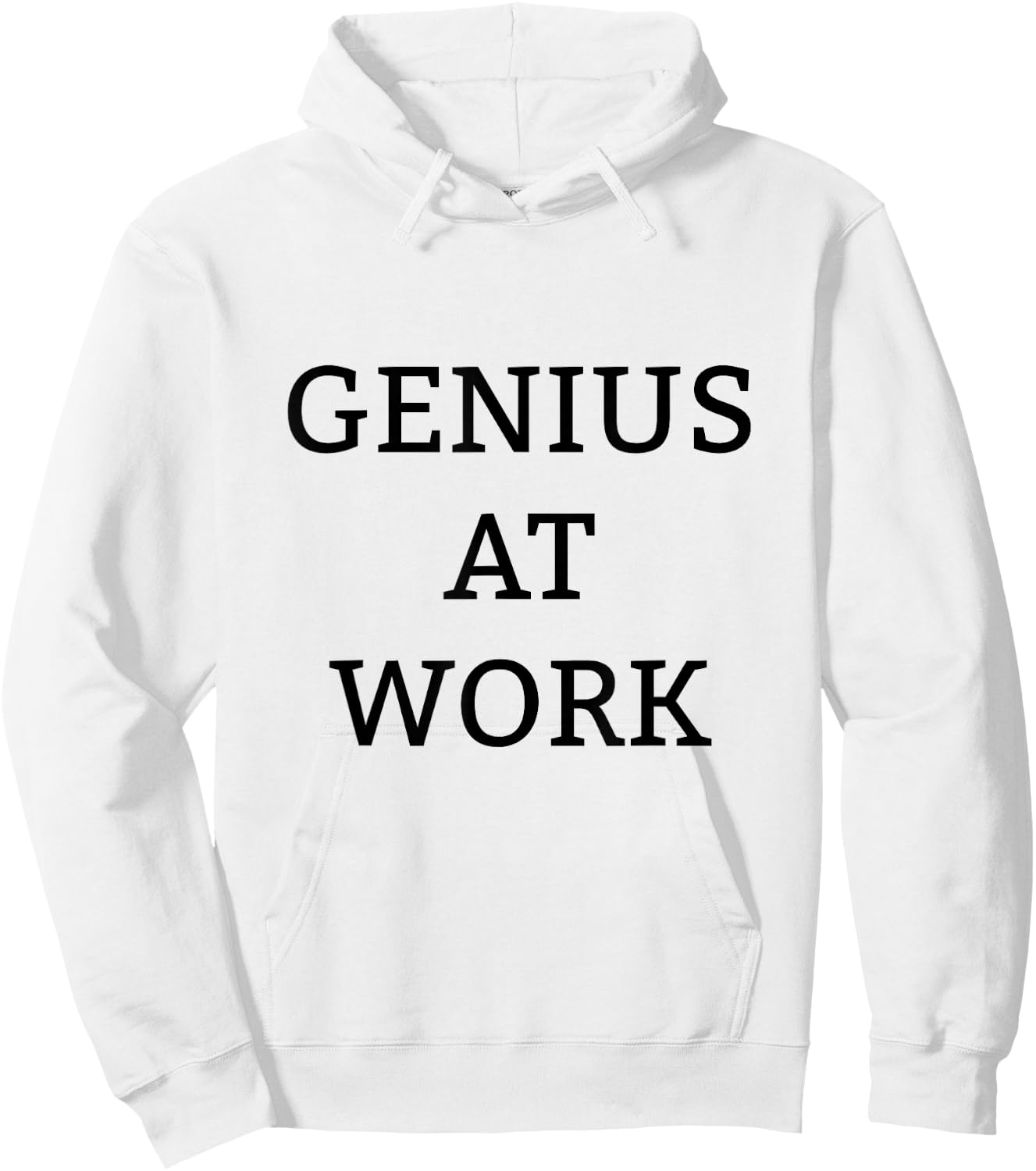 Genius At Work shirt Hoodie - Hoodie | White